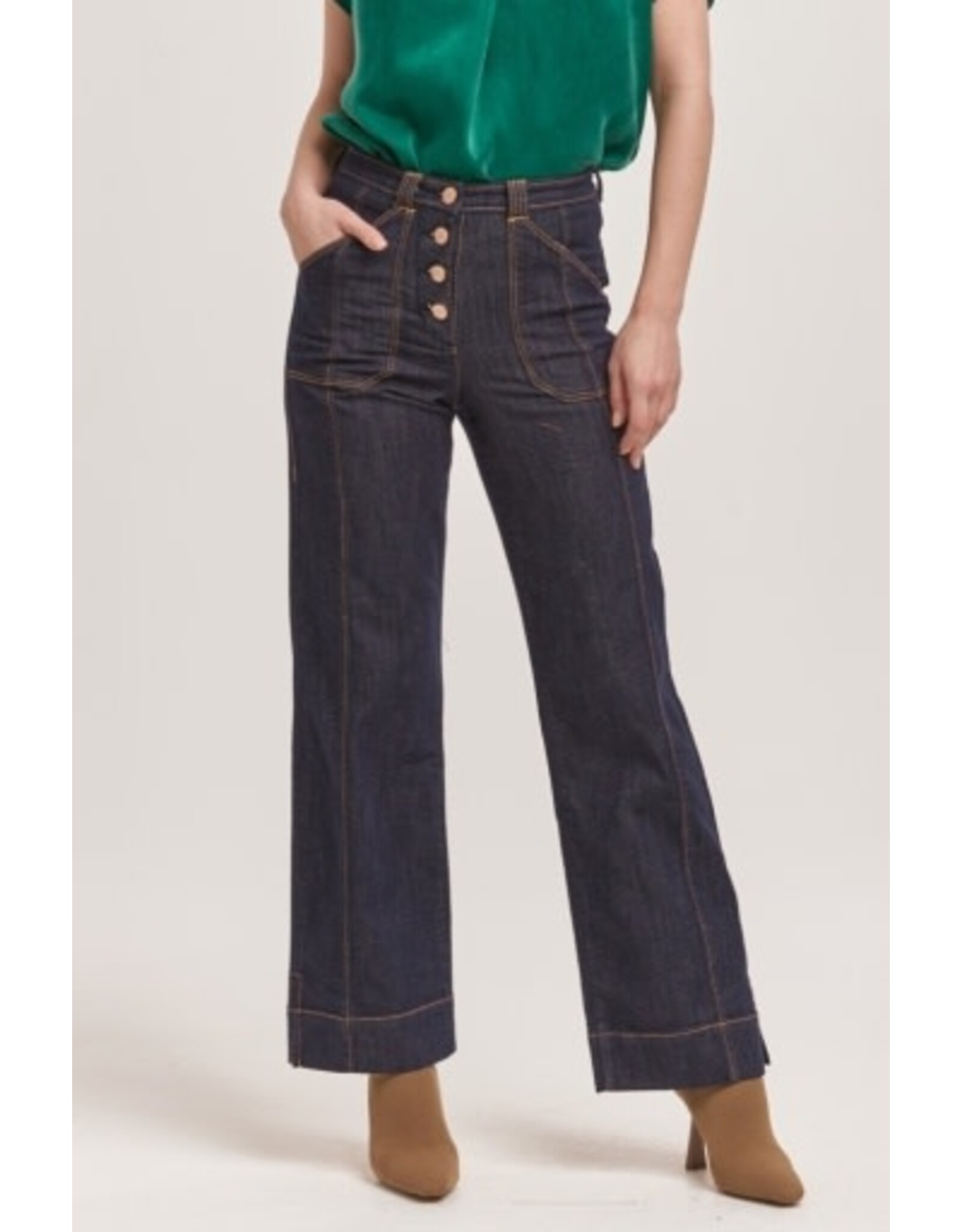 Dear John Denim Dear John Holly High Rise Cuffed Straight Jeans