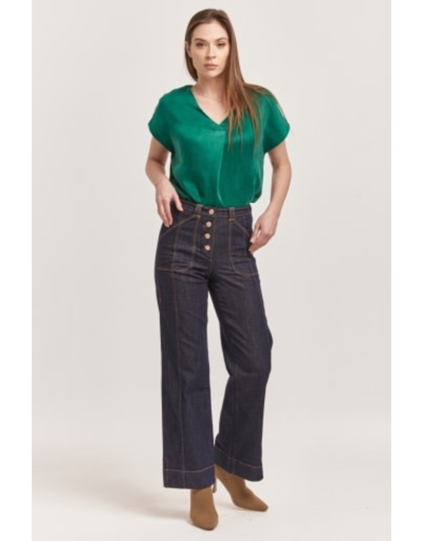 Dear John Denim Dear John Holly High Rise Cuffed Straight Jeans