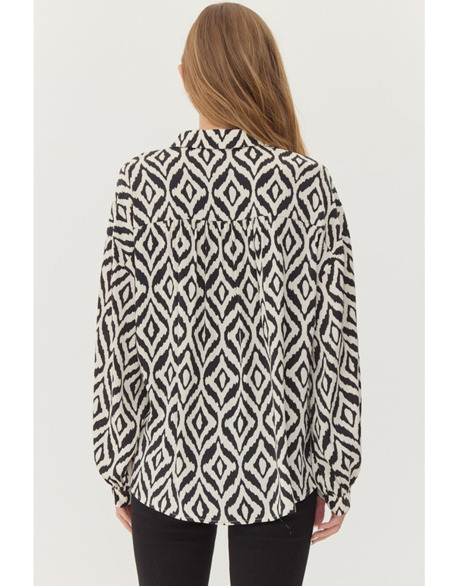 Gracelyn Geometric Print Top