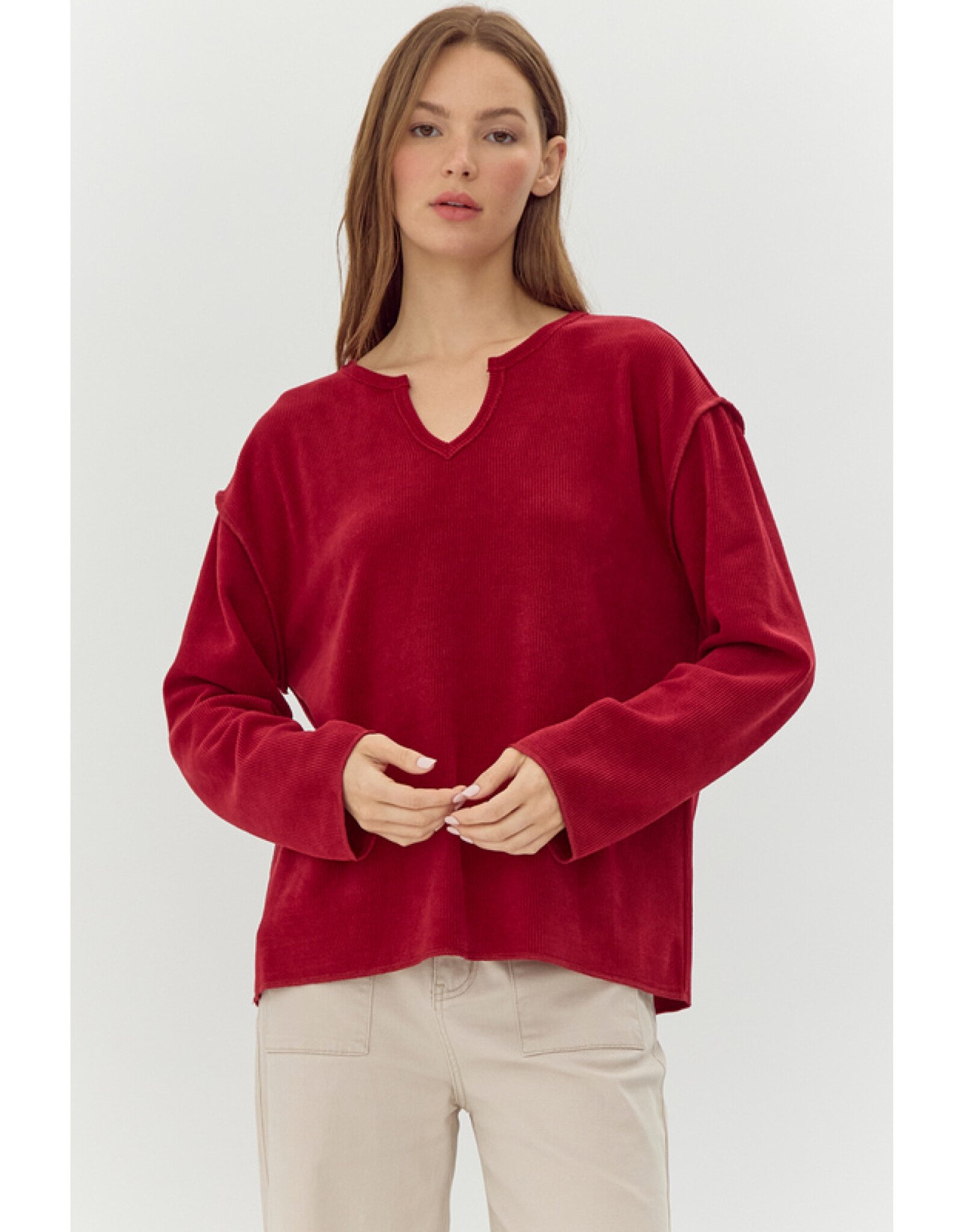 Grier Textured Knit Top