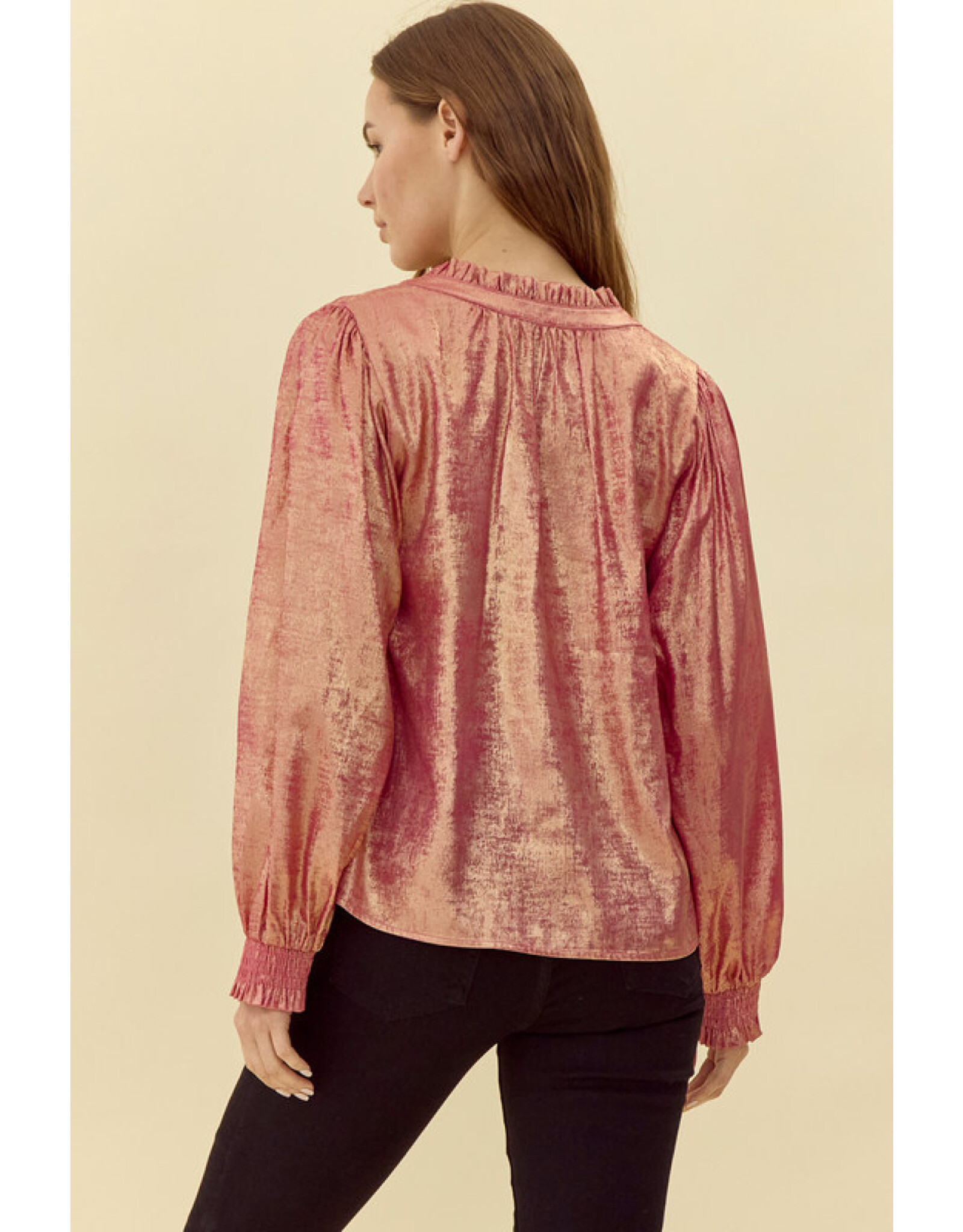 Gisele Metallic Blouse