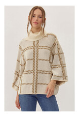 Georgette Cowl Neck Sweater