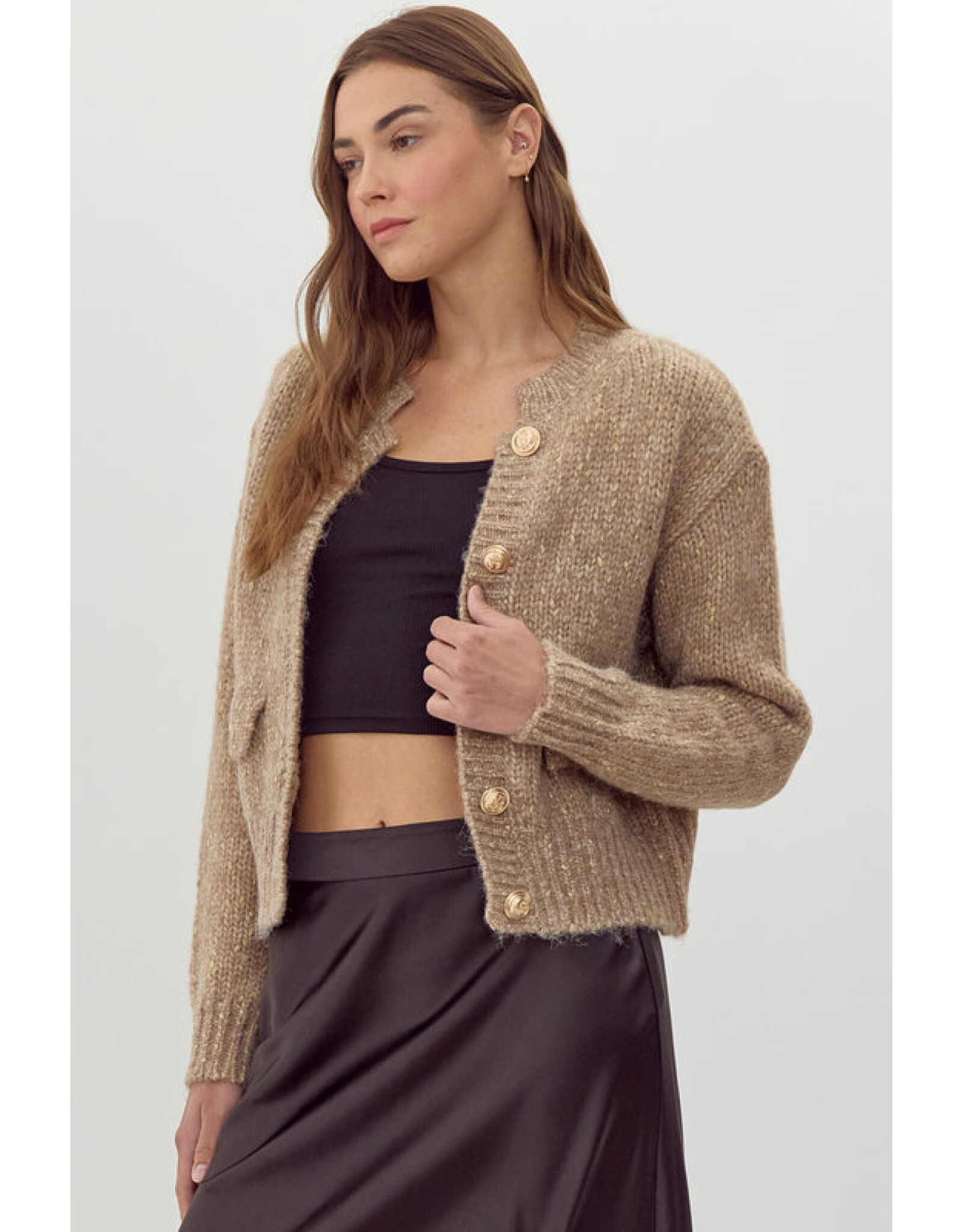 Golda Classic Button Sweater