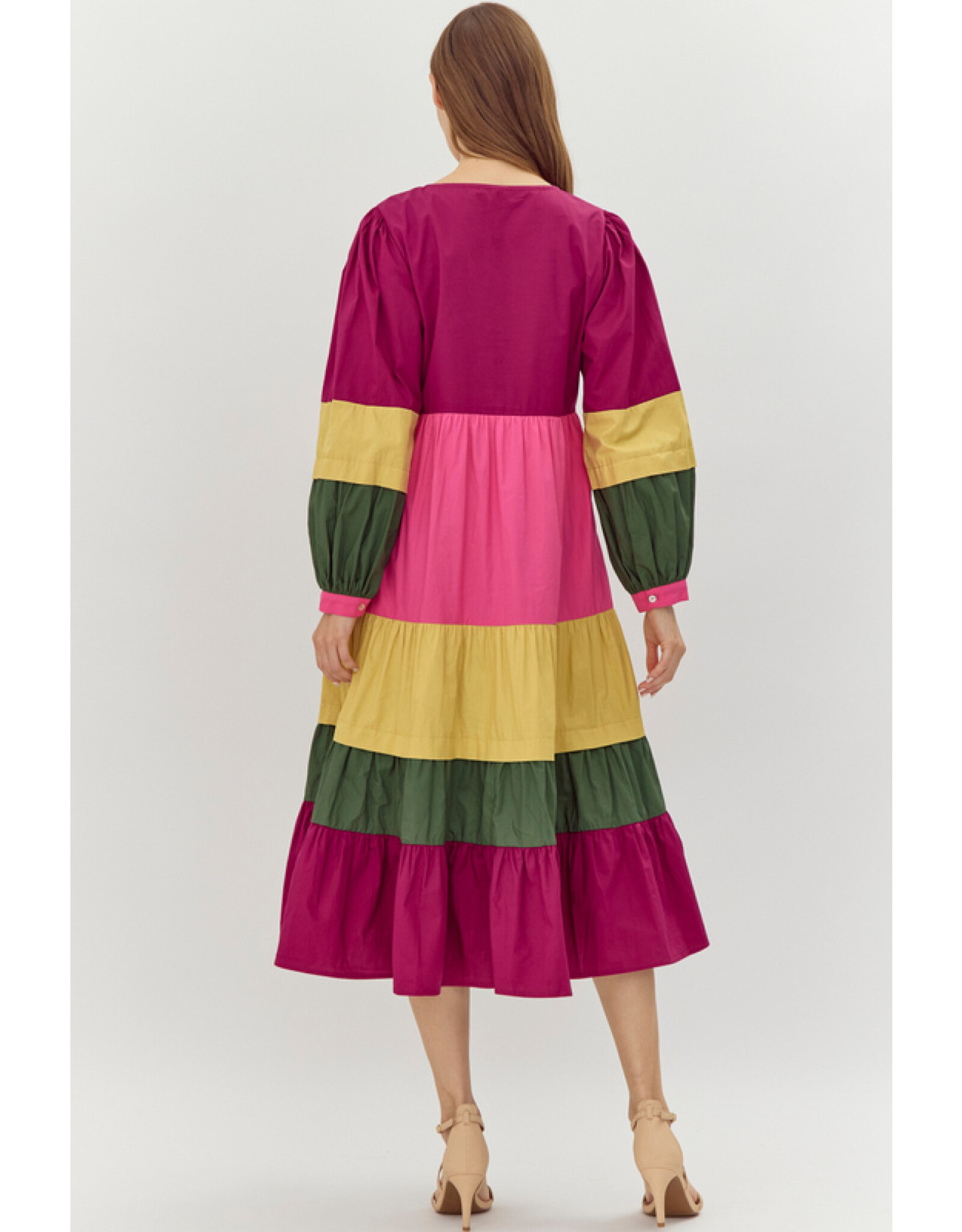 Gwyn Multi Tier Midi Dress