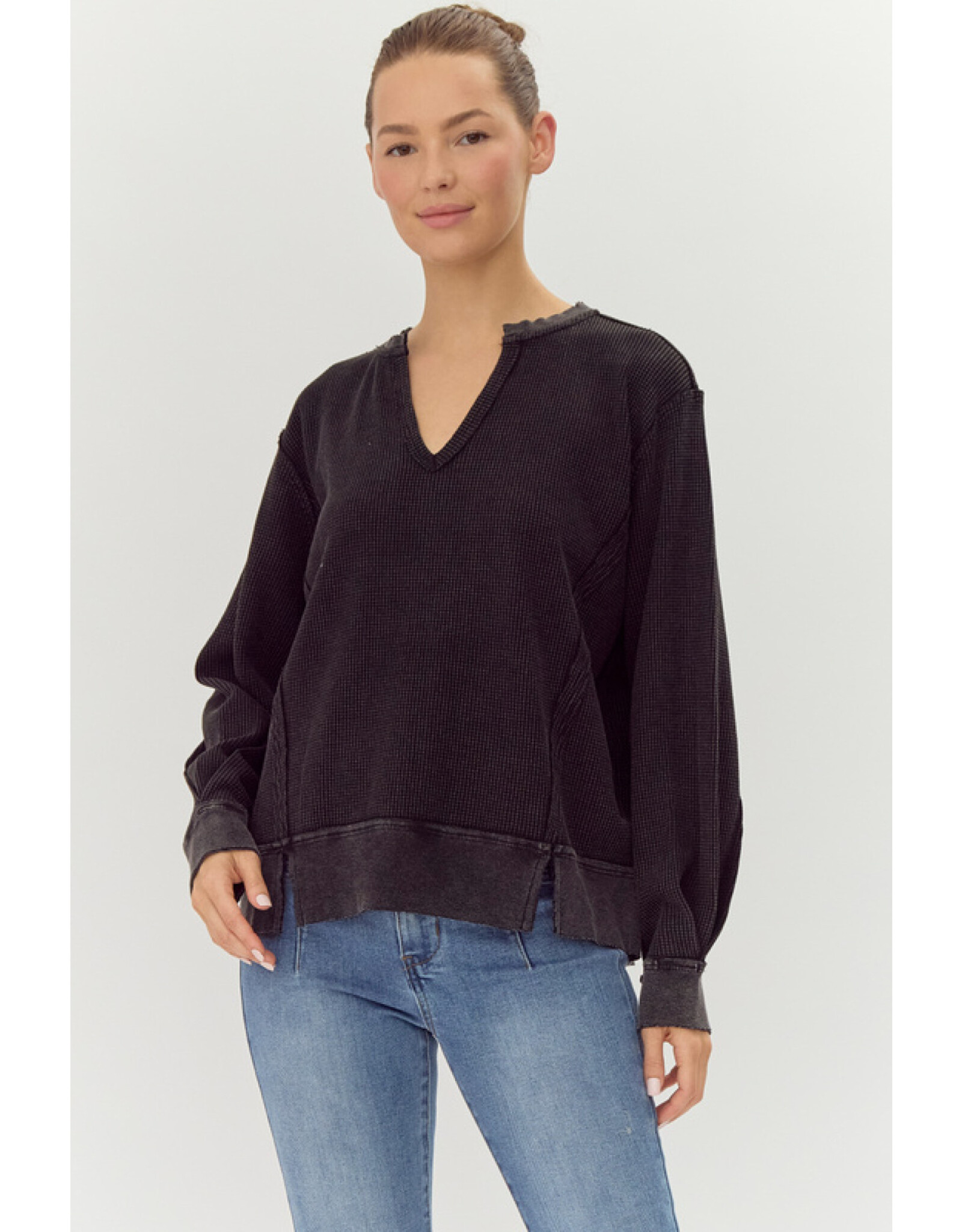 Gilly Waffle Textured Pull-Over