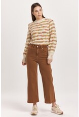 Dear John Denim Dear John Audrey High Rise Cropped Wide Leg Pants Burnt Sienna