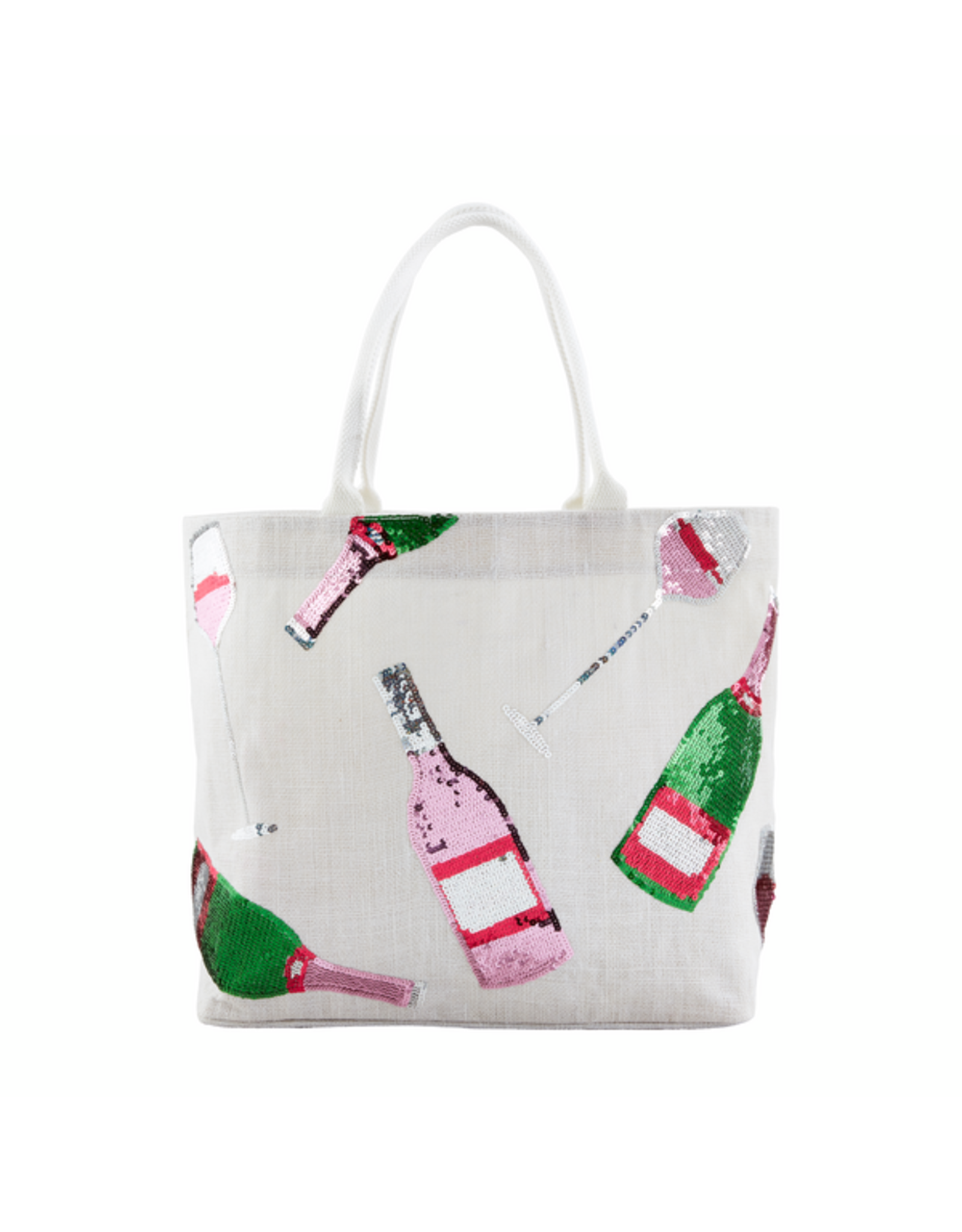 Mud Pie Holiday  Drinks Sparkle Tote