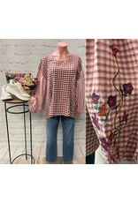 Gail Embroidered Sleeve Blouse