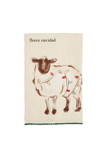 Mud Pie Sheep Christmas Pom Towel