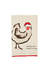 Mud Pie Chicken Christmas Pom Towel