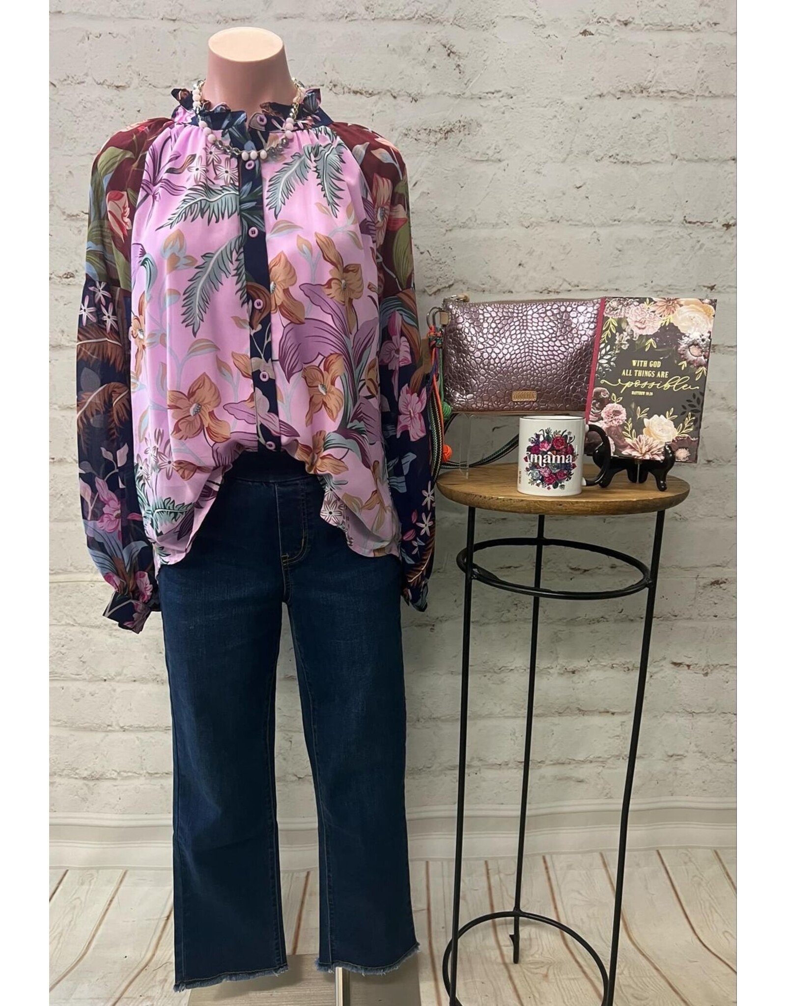 Frances Feminine Chiffon Top