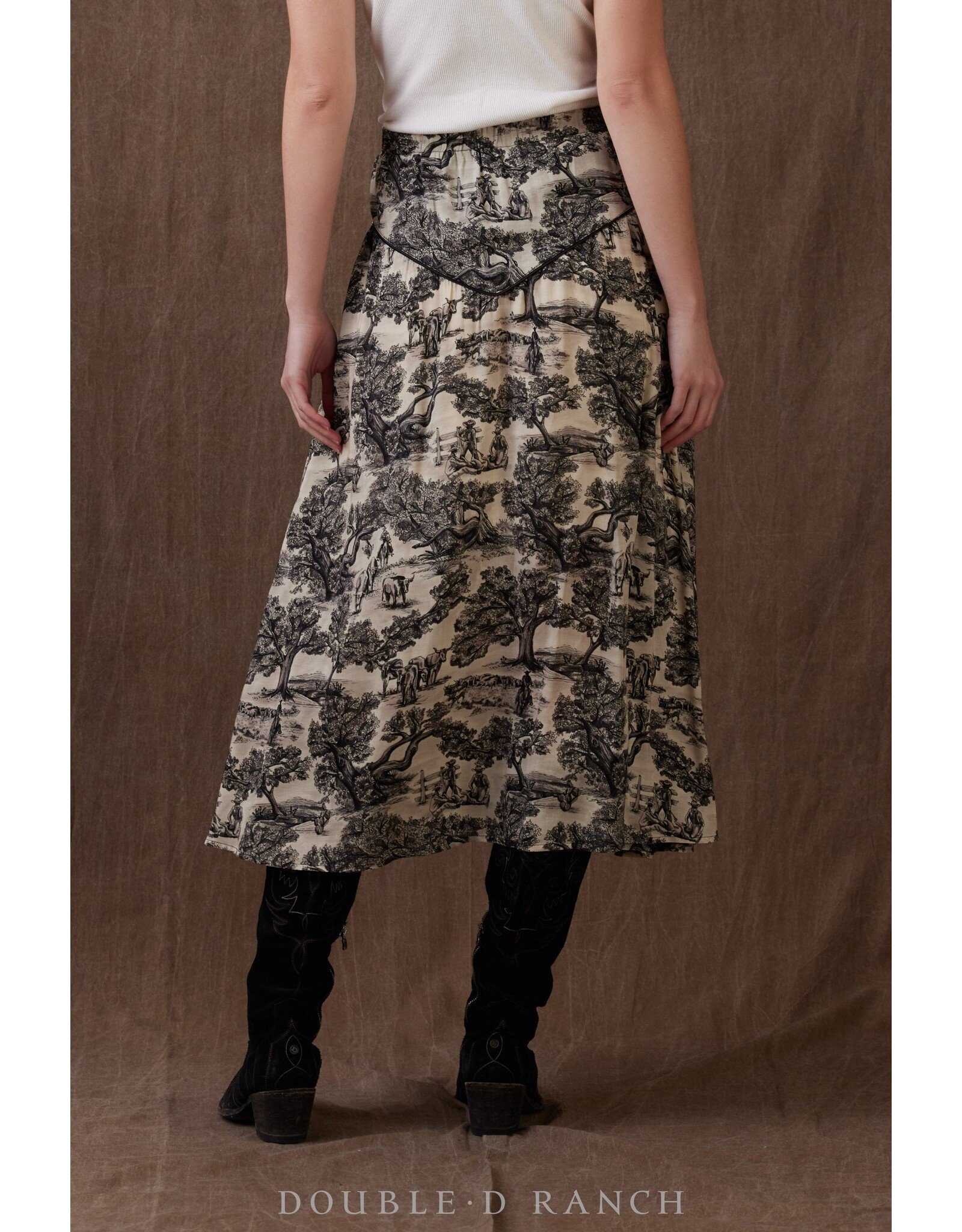 Double D Ranch Double D Ranch Wide Open Trail Toile Skirt