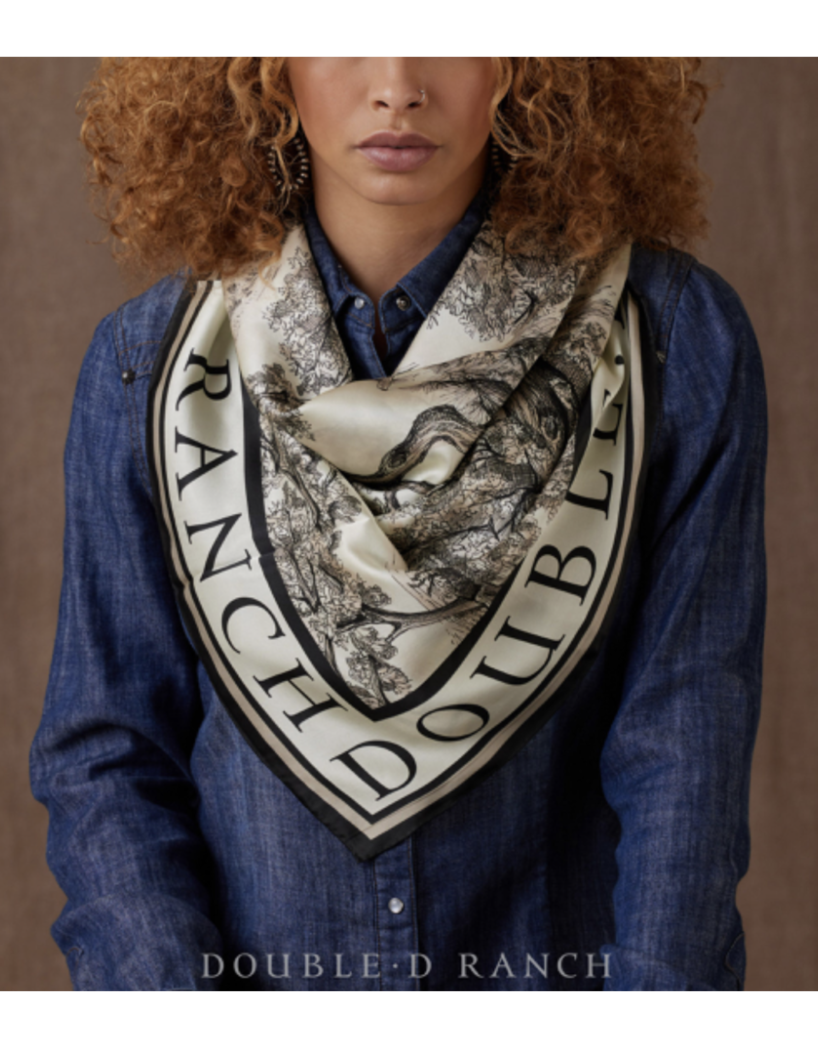 Double D Ranch Double D Ranch Wide Open Trails Toile Scarf