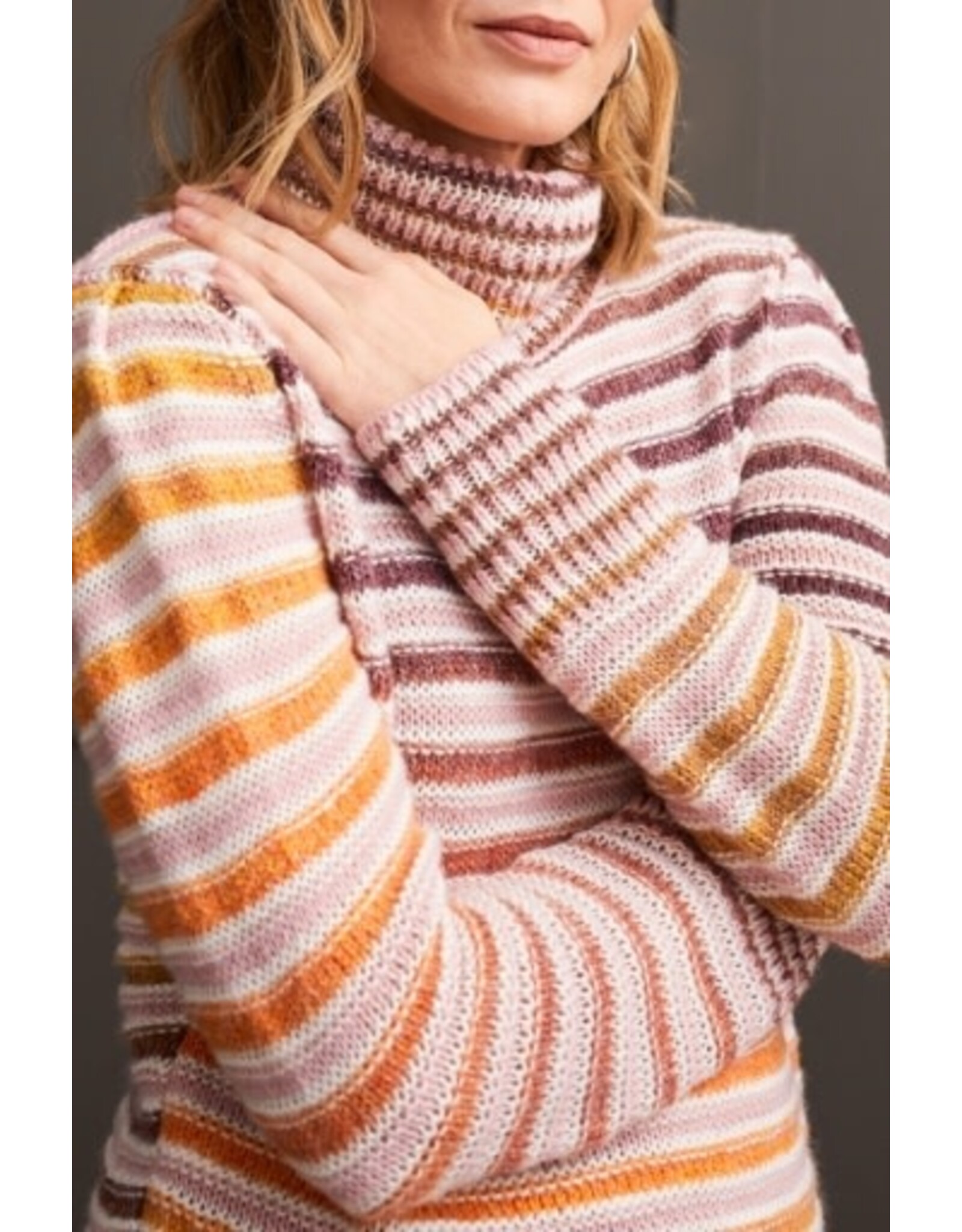 Tribal Tribal Long Sleeve Turtleneck Sweater