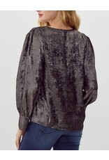 Gloriana Metallic Wide Cuff Top