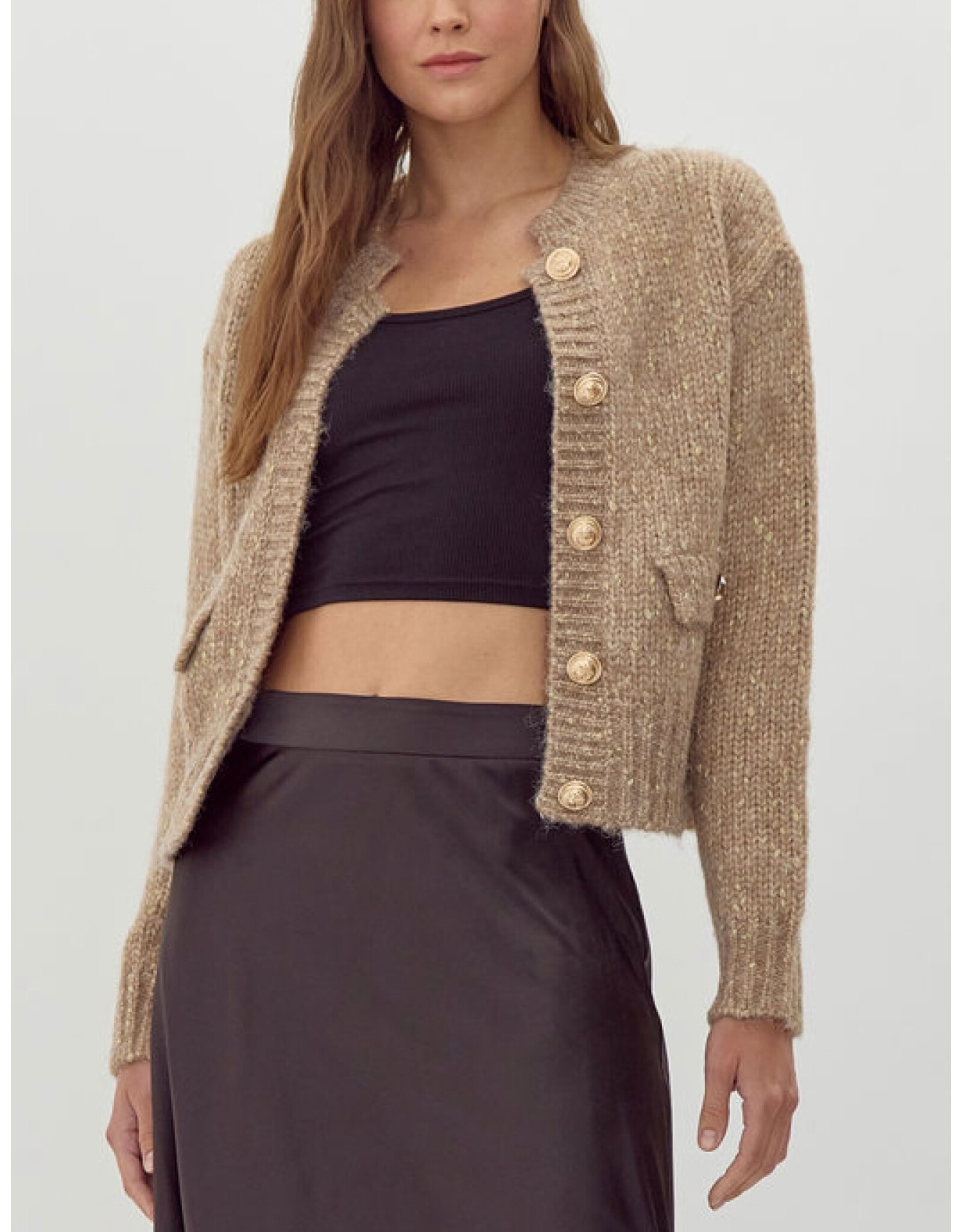 Golda Classic Button Sweater