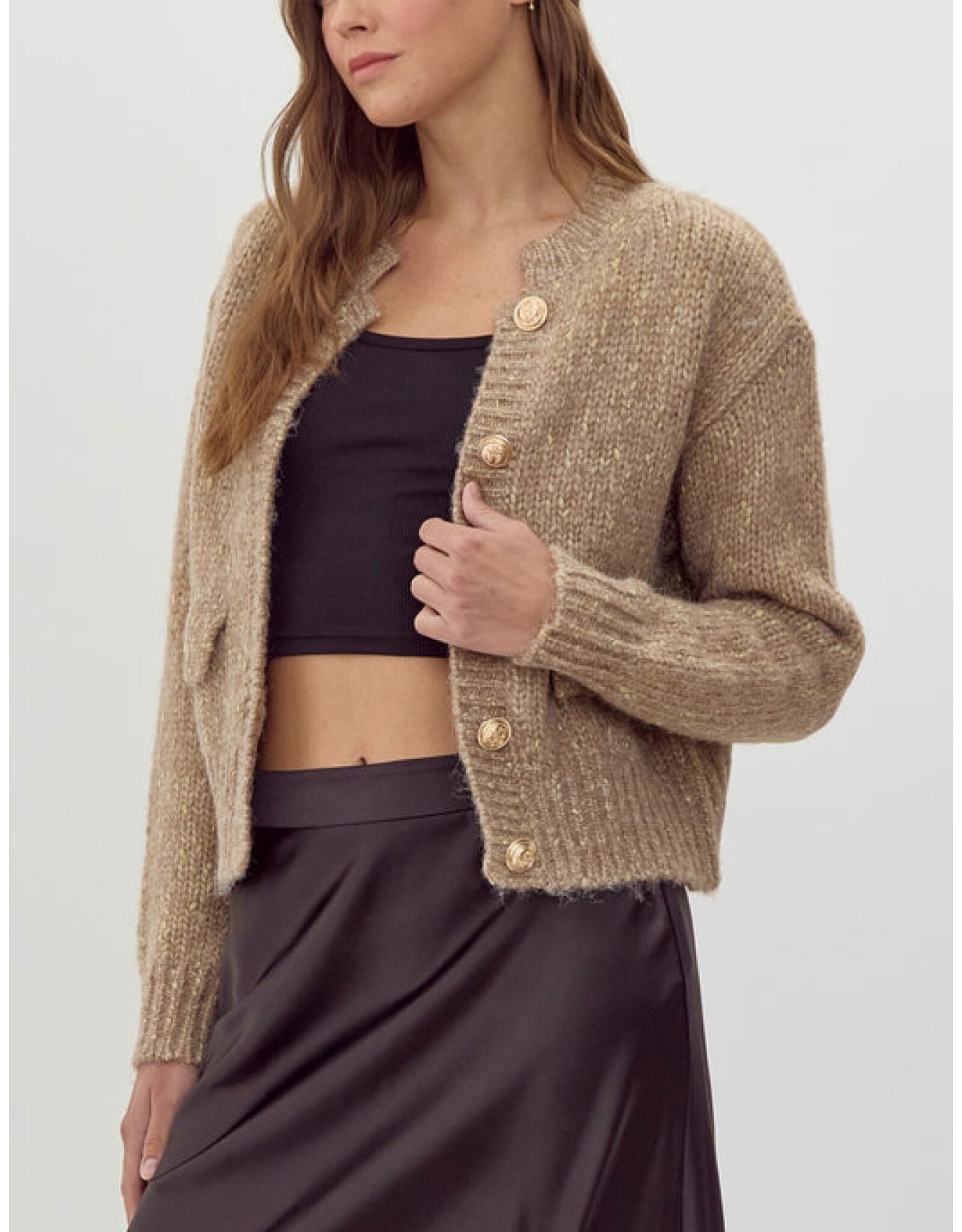 Golda Classic Button Sweater