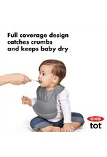 OXO OXO Tot Roll Up Bib 2 Pack Gray and Teal