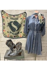 Harlow Tencel Snap Up Denim Dress