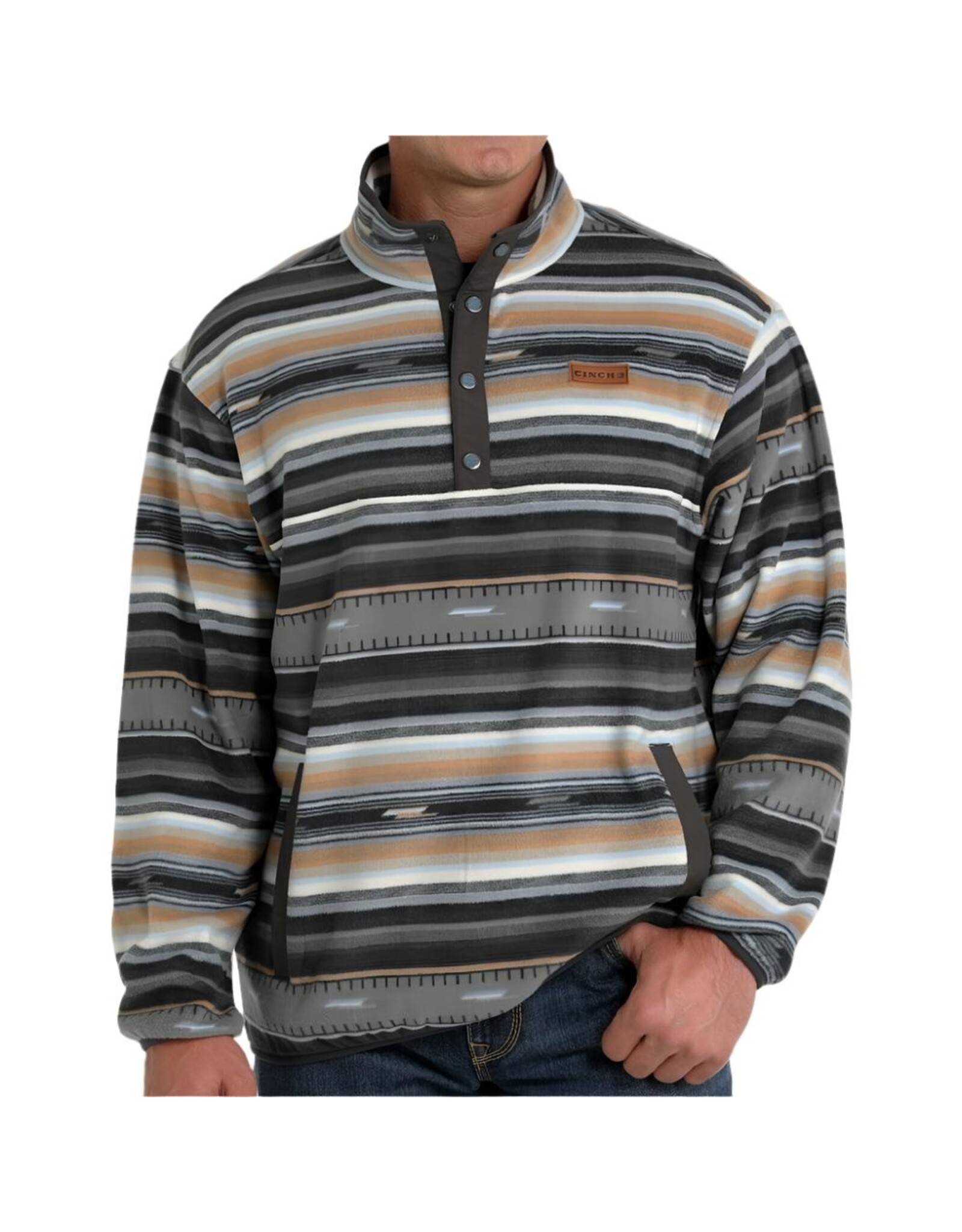 Cinch Cinch Mens Polar Fleece Pullover Black