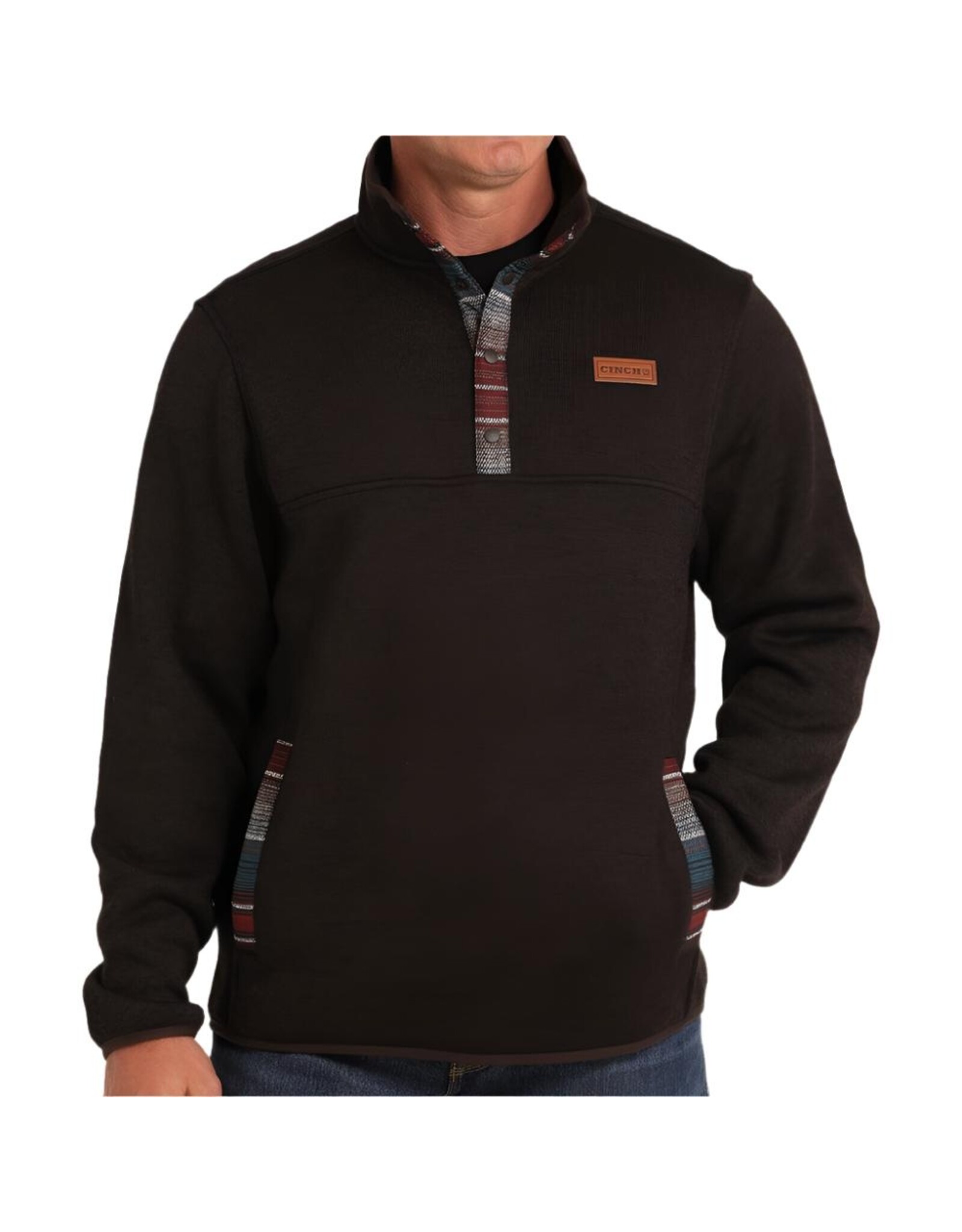 Cinch Cinch Mens Pullover Sweater Brown