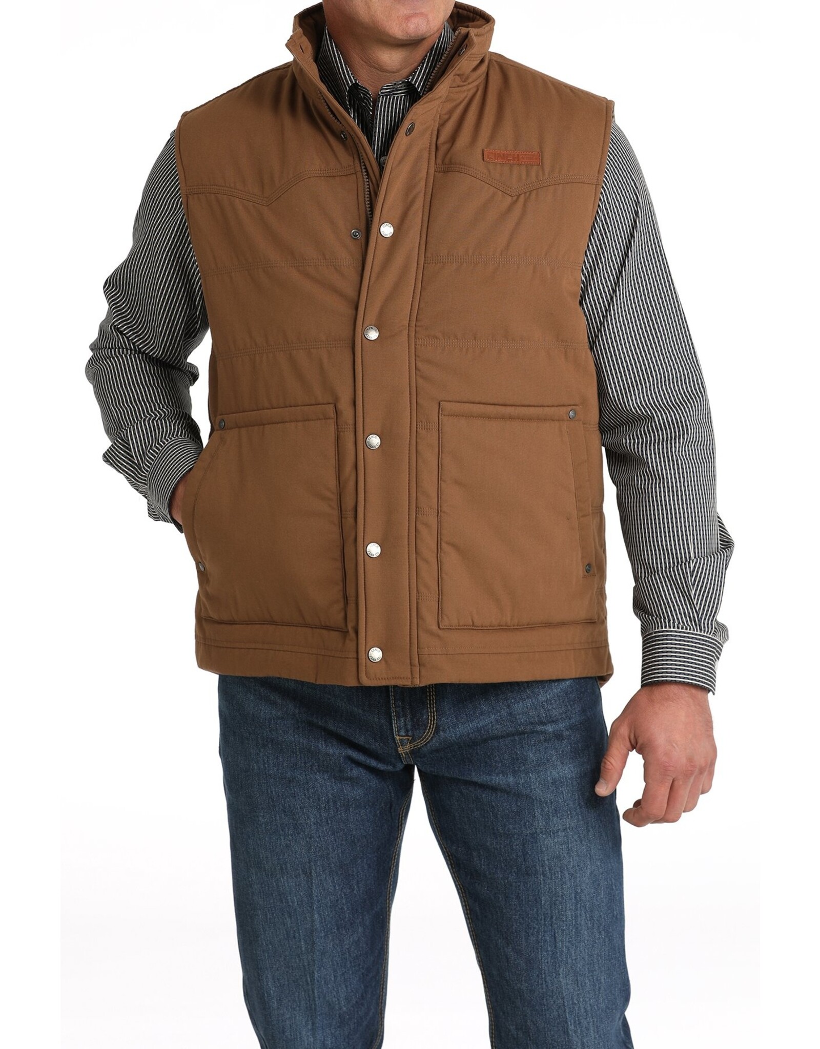 Cinch Cinch Mens Wax Coated Quilted Vest