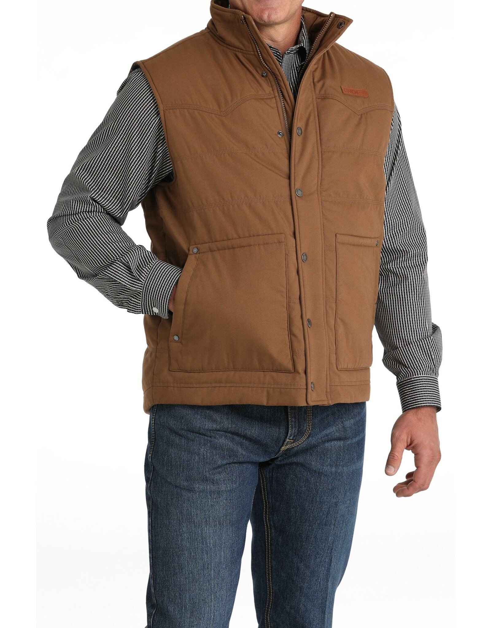 Cinch Cinch Mens Wax Coated Quilted Vest