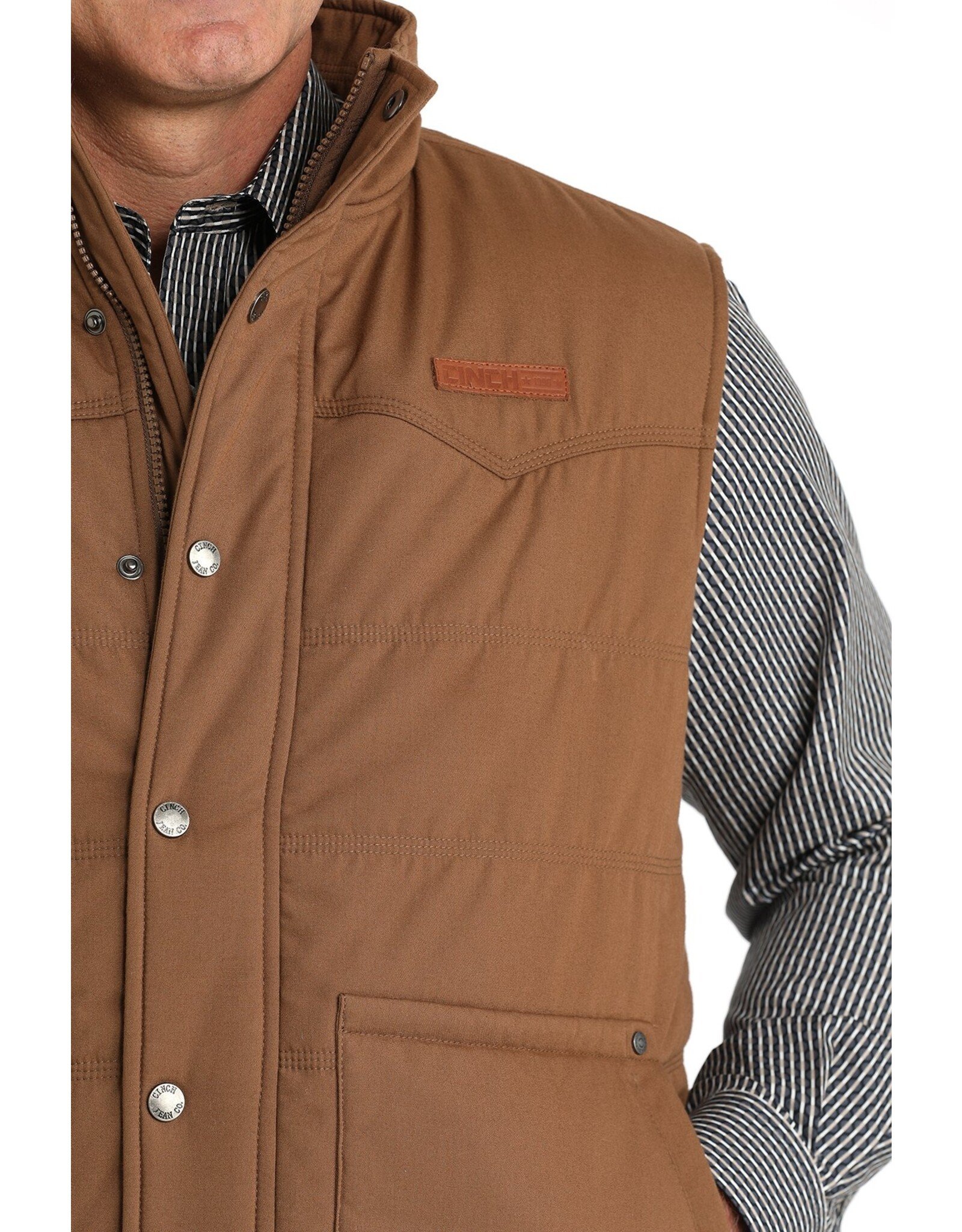 Cinch Cinch Mens Wax Coated Quilted Vest