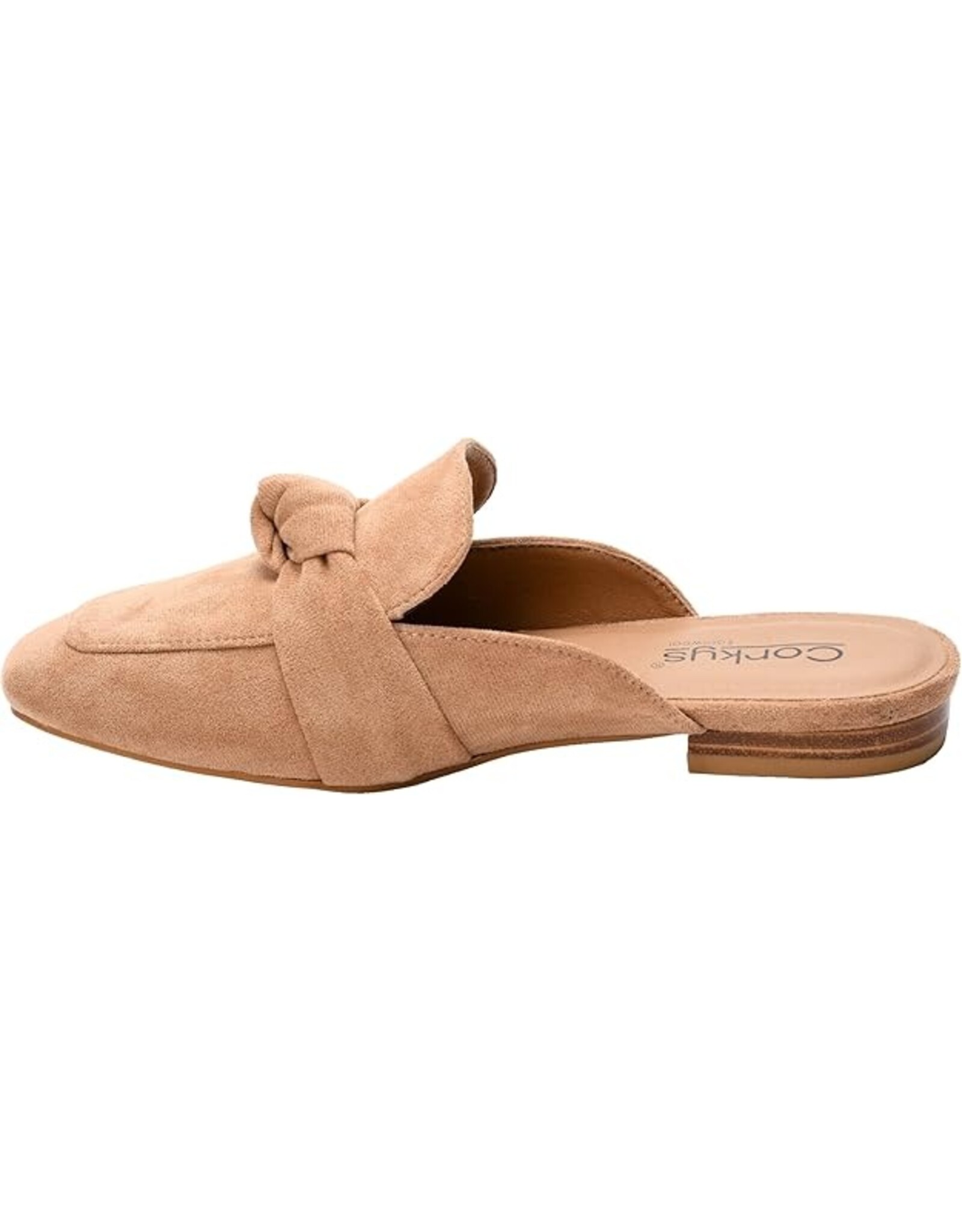 Corkys Corkys Clingy Mules Camel Faux Suede