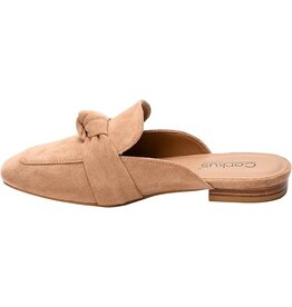 Corkys Corkys Clingy Mules Camel Faux Suede
