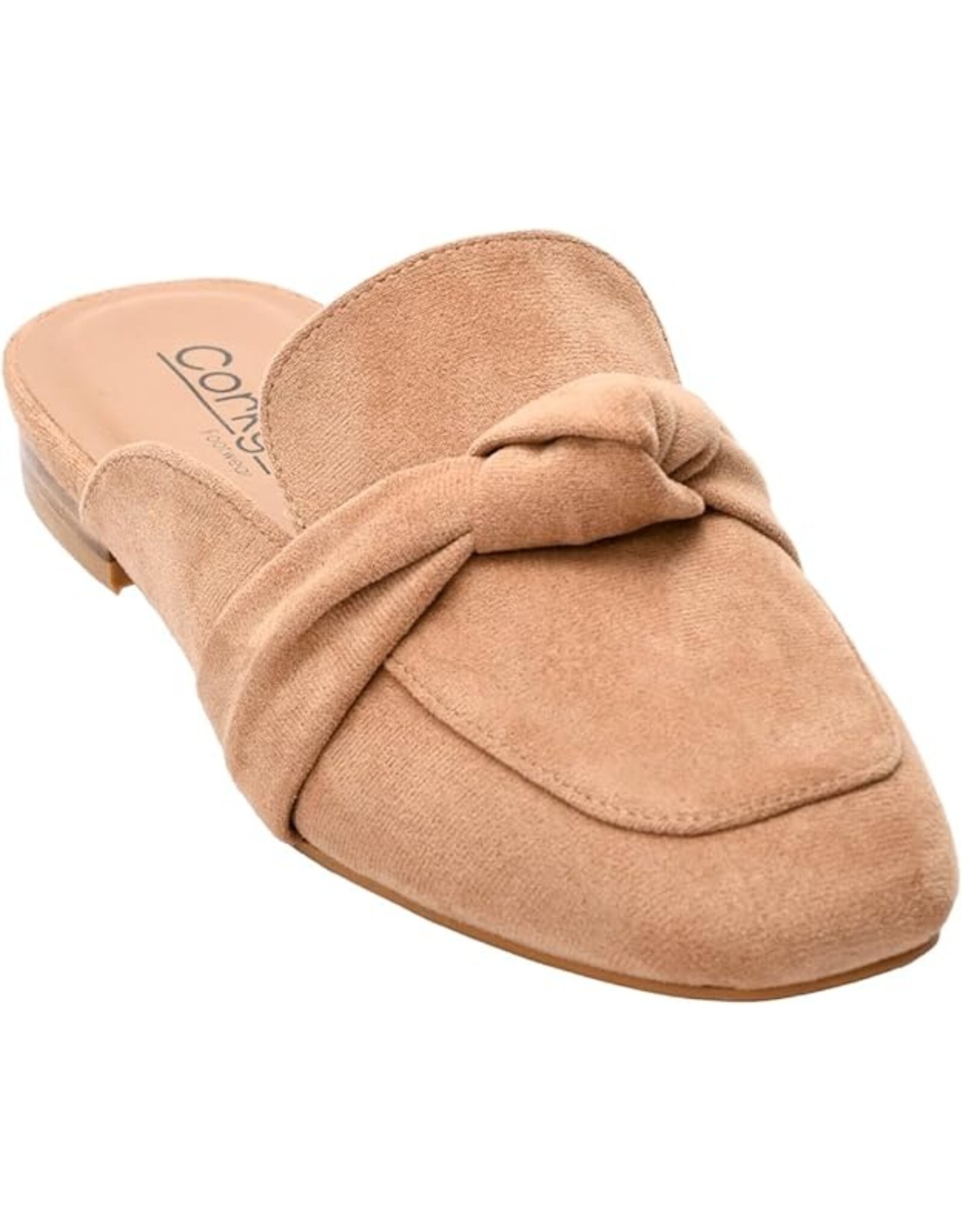 Corkys Corkys Clingy Mules Camel Faux Suede