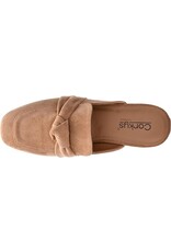 Corkys Corkys Clingy Mules Camel Faux Suede