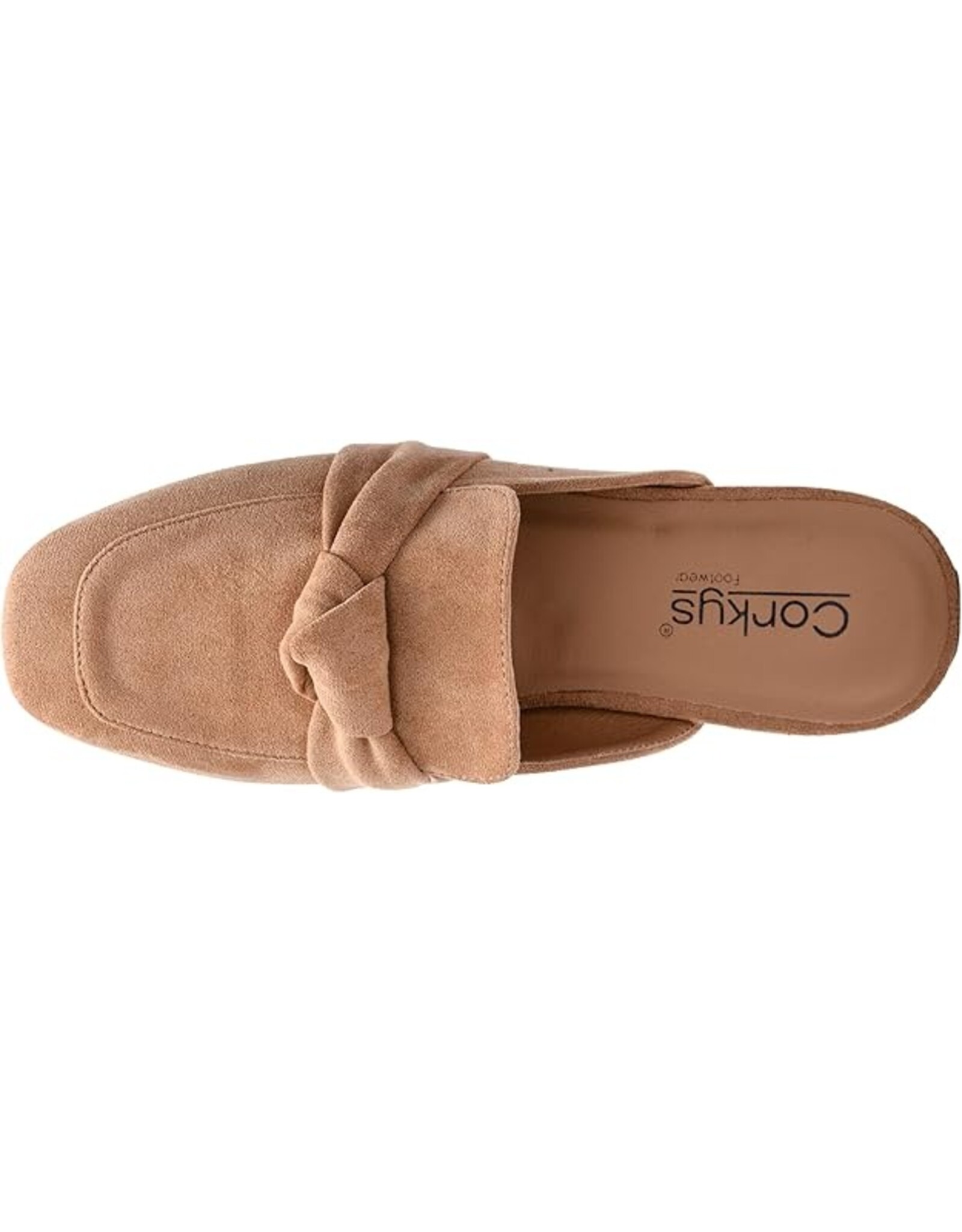 Corkys Corkys Clingy Mules Camel Faux Suede