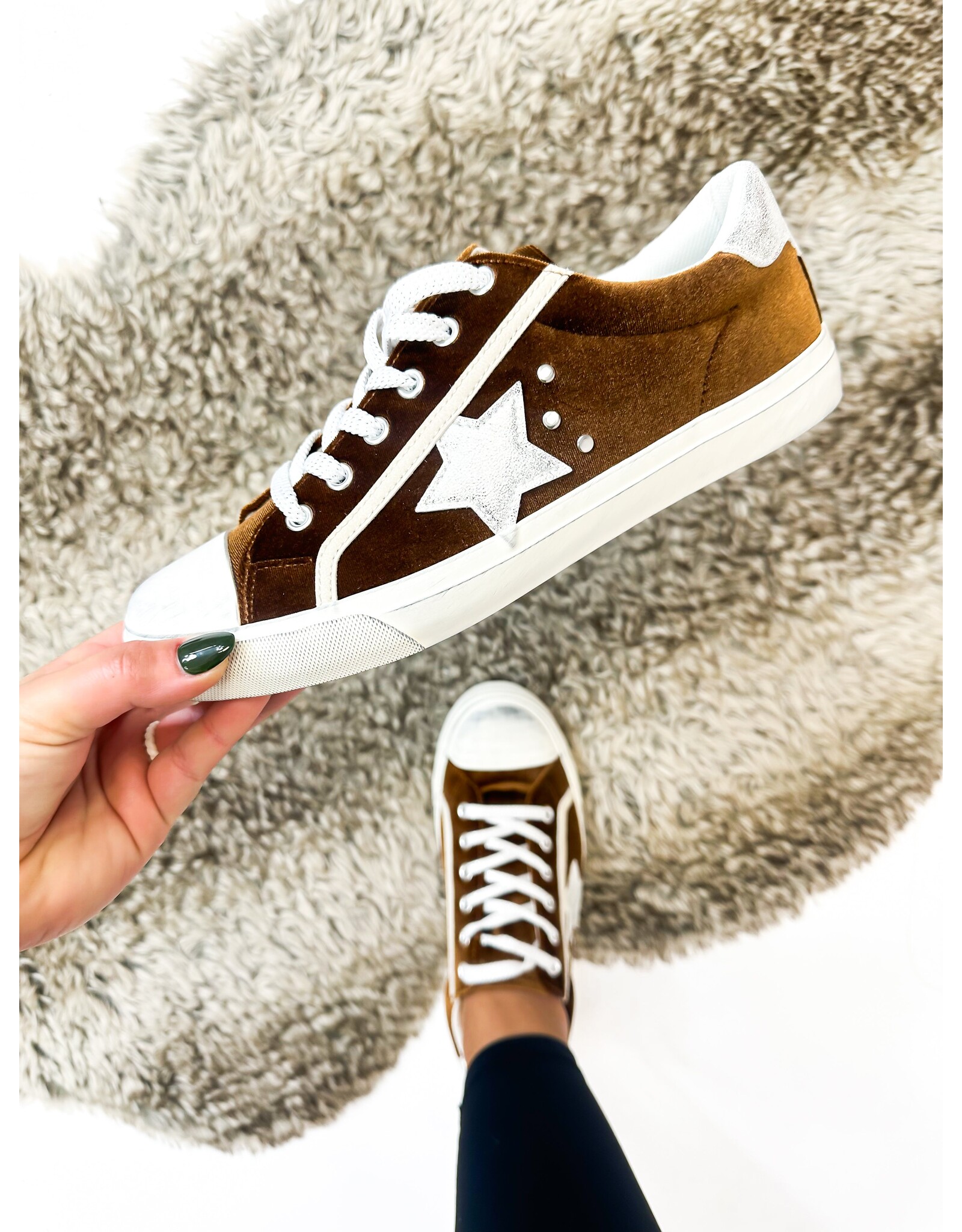 Corkys Corkys Big Dipper Sneaker Cinnamon Velvet