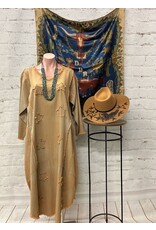Halle Denim Dress with Star Applique Dirty Green One Size