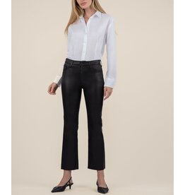 Kut from the Kloth / STS Blue KUT Kelsey Coated High Rise Ankle Flare - Black