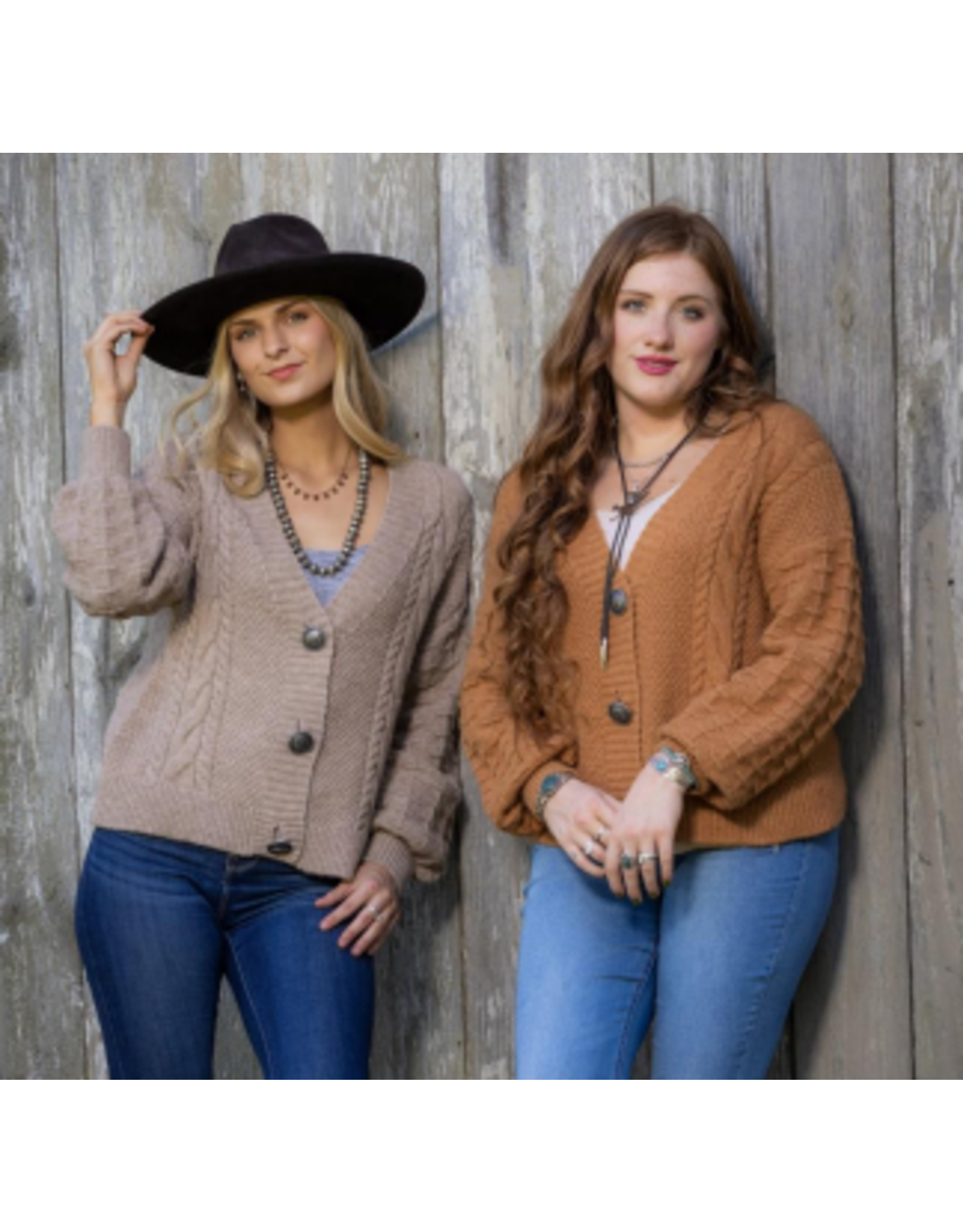 Cactus Buttoned Cardigan