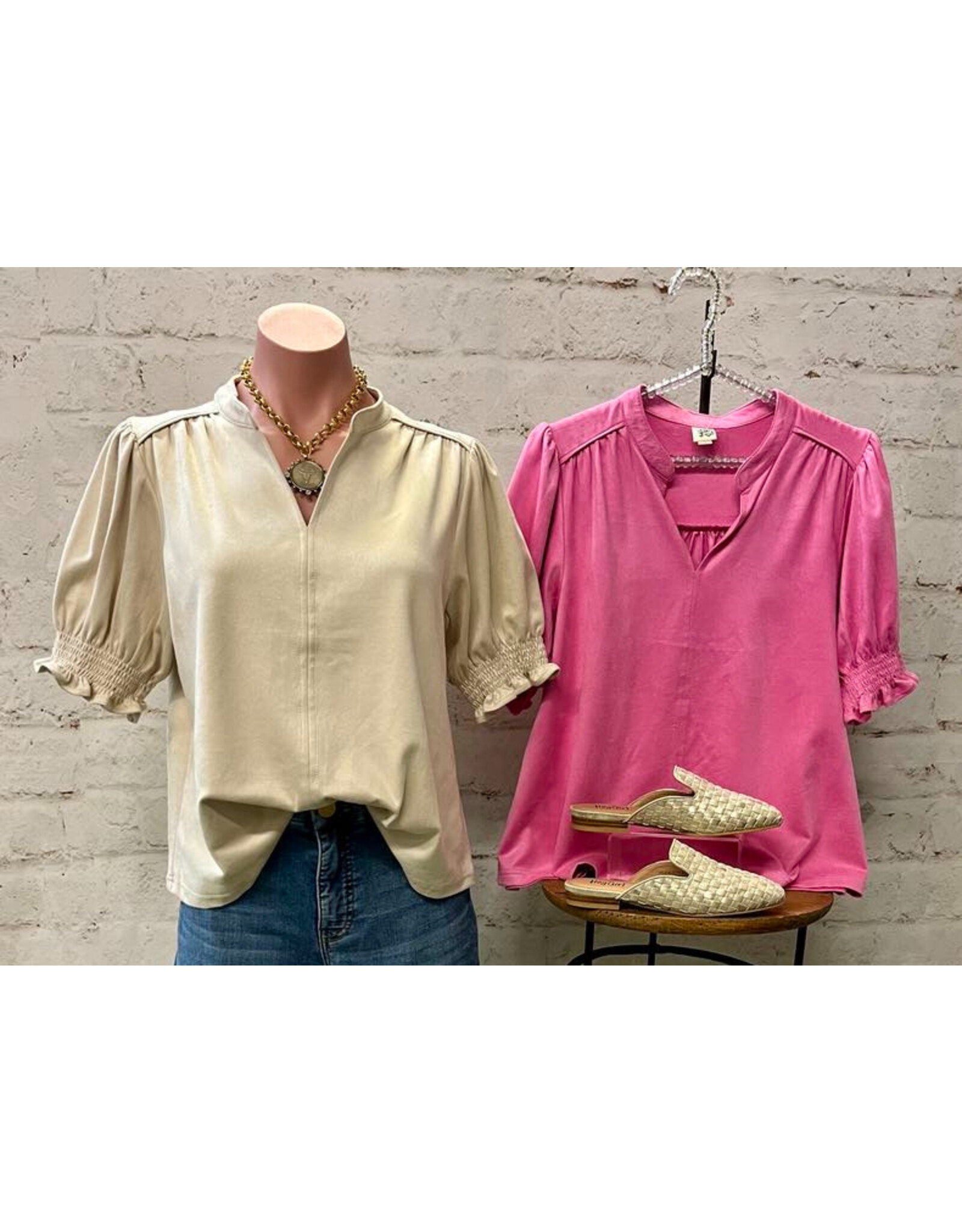 Ivy Jane Ivy Jane Suede Top