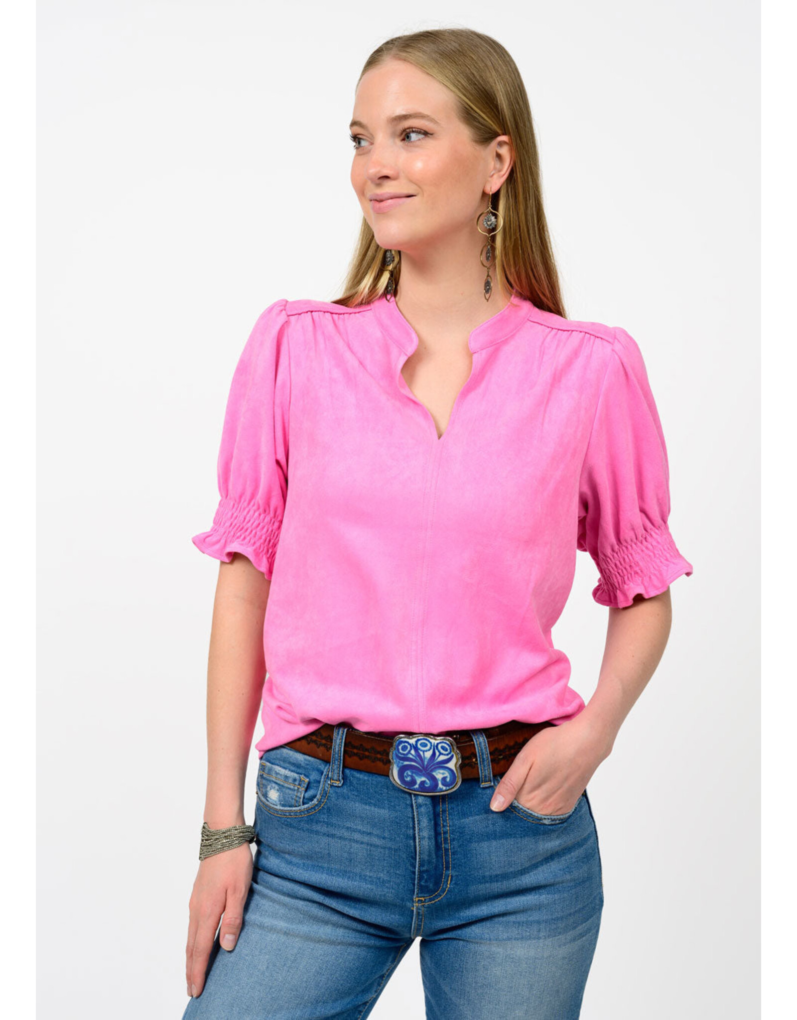 Ivy Jane Ivy Jane Suede Top