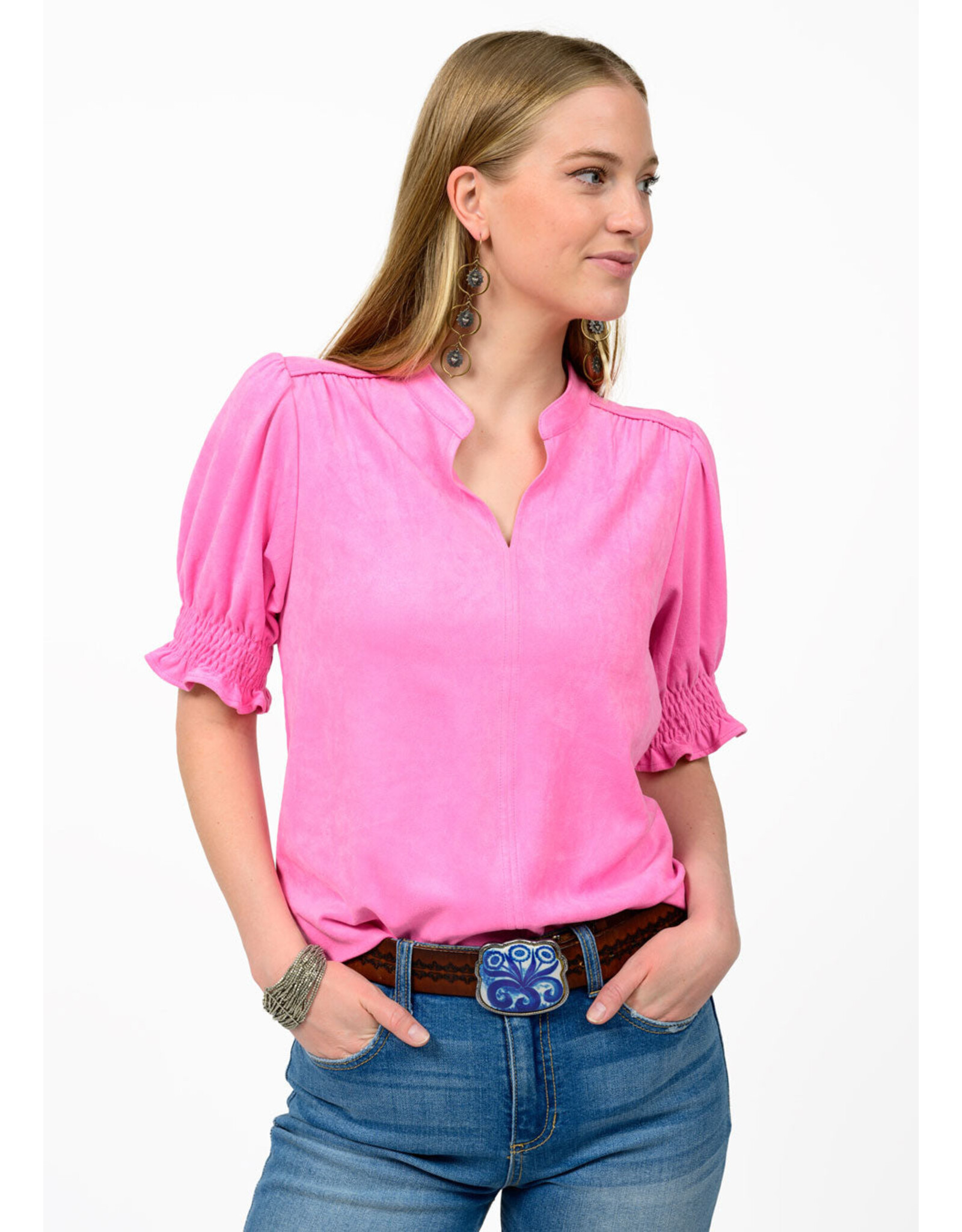 Ivy Jane Ivy Jane Suede Top