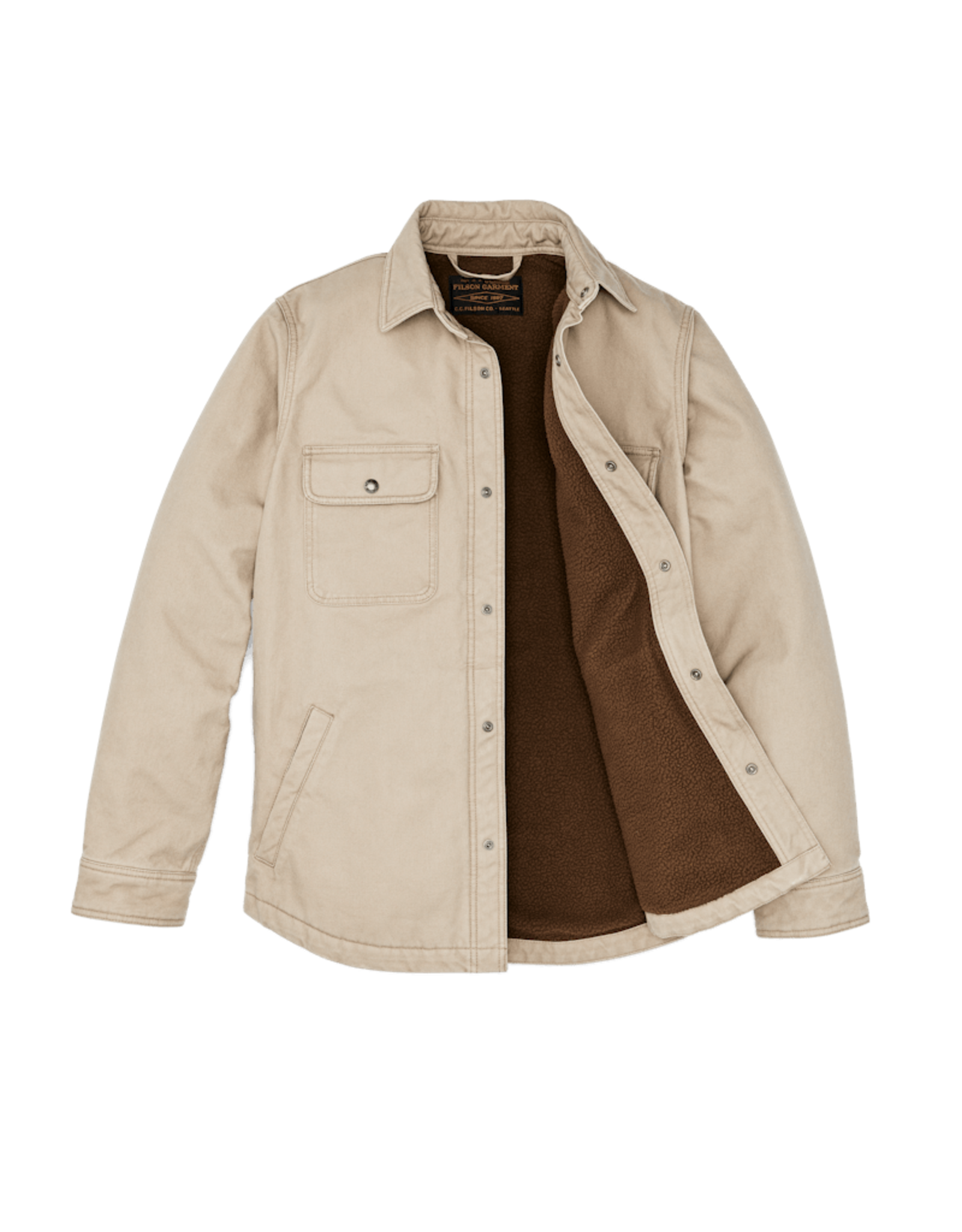 Filson Filson Fleece Lined Jac-Shirt Gray Khaki