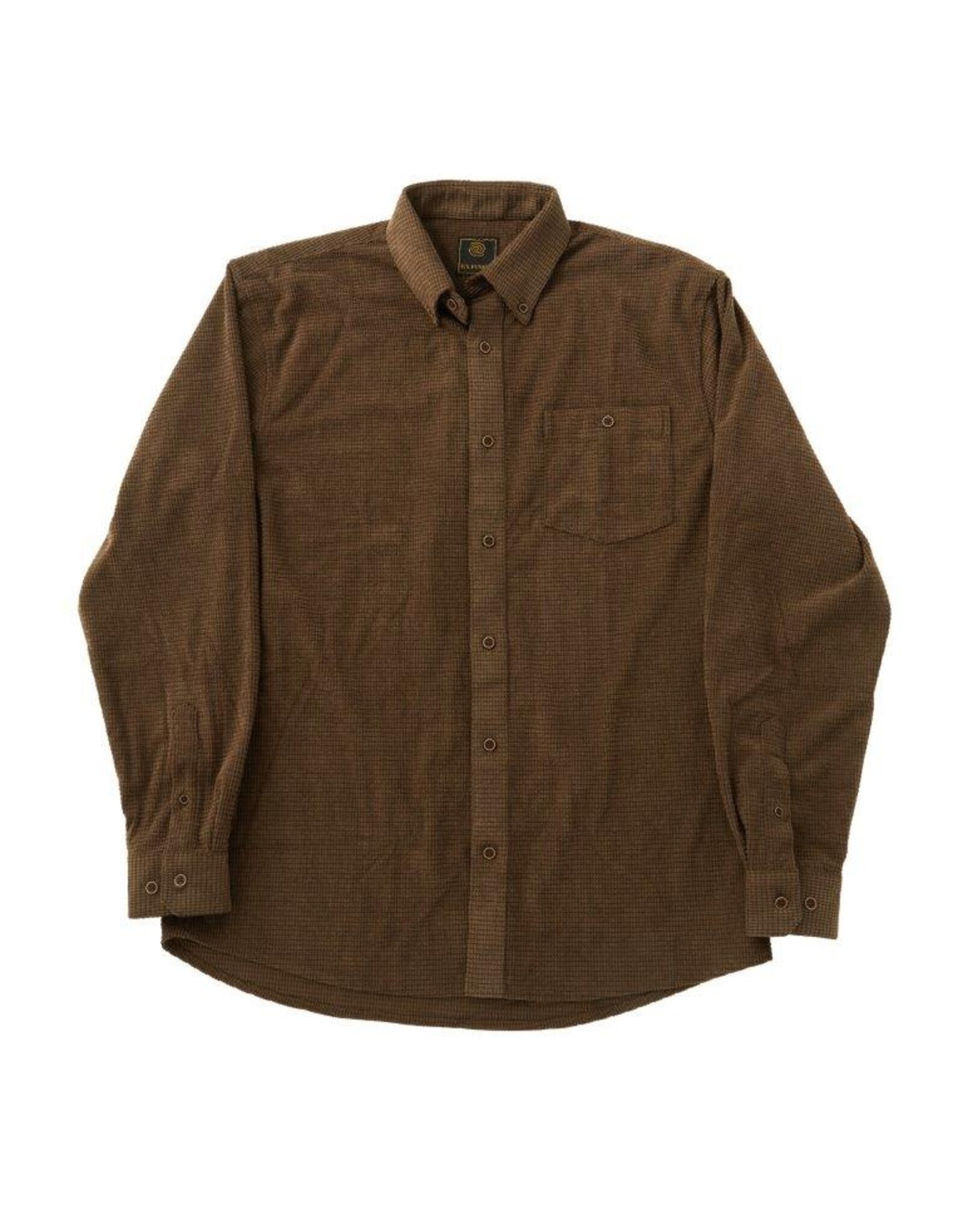 Waffle Button Down Long Sleeve Shirt