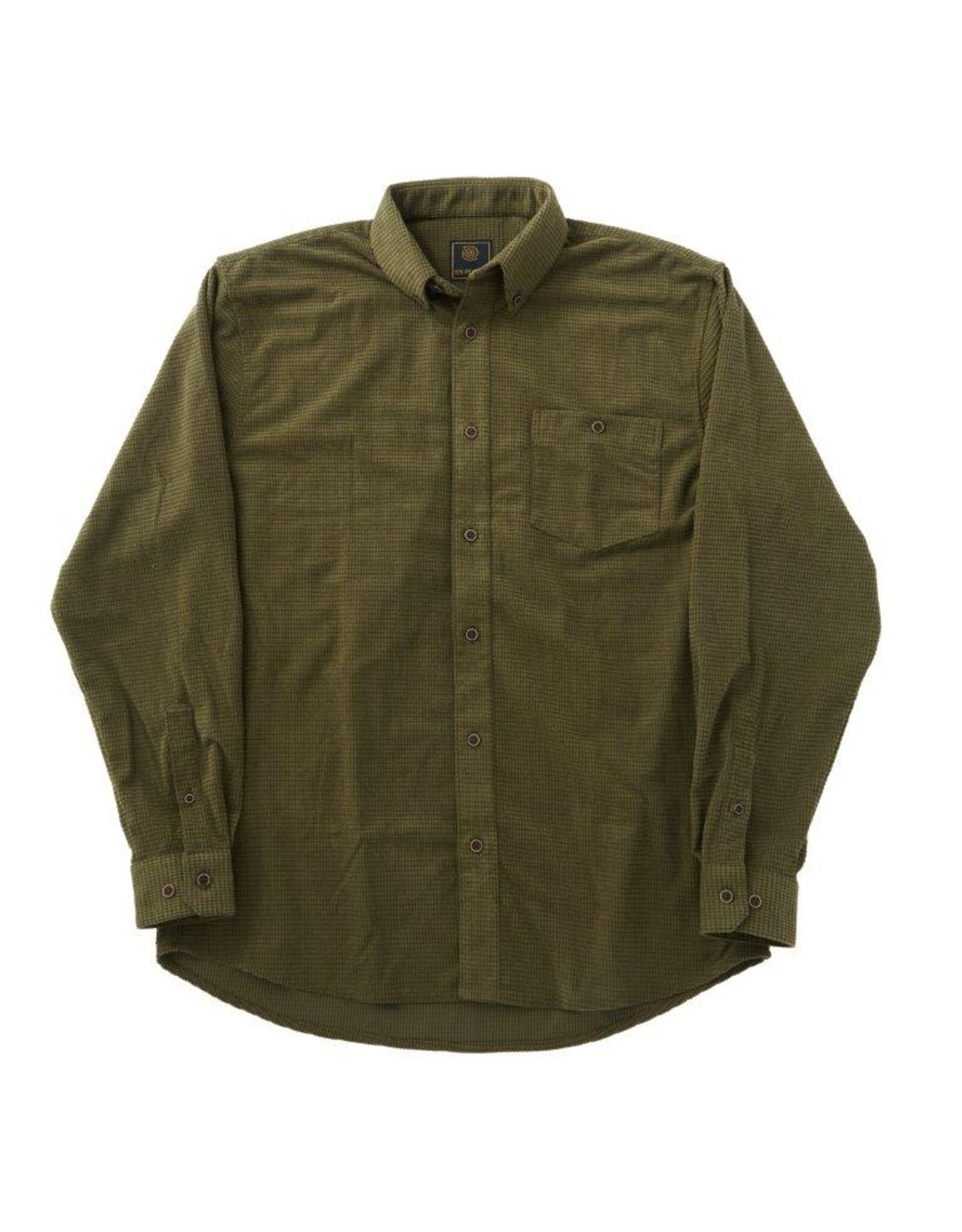 Waffle Button Down Long Sleeve Shirt