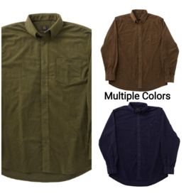Waffle Button Down Long Sleeve Shirt