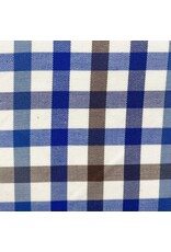 Mens Long Sleeve Twill Button Down Shirt Brown Blue