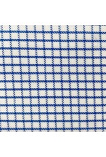 Mens Button Down Blue White Mini Check Shirt