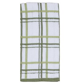 Windowpane 2 Piece Terry Towels - Meadow