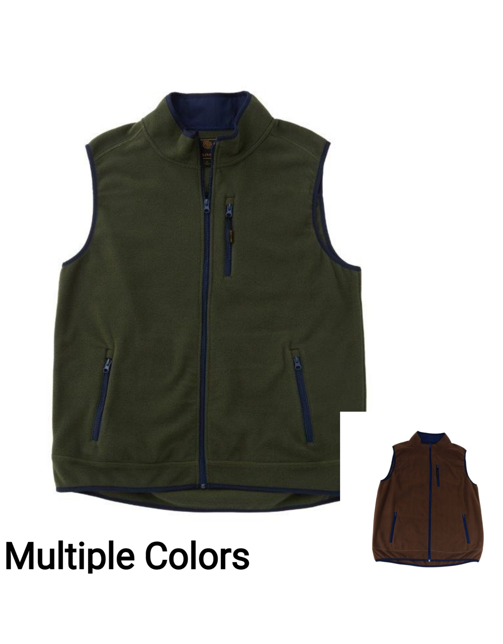 Fleece Full Zip Vest
