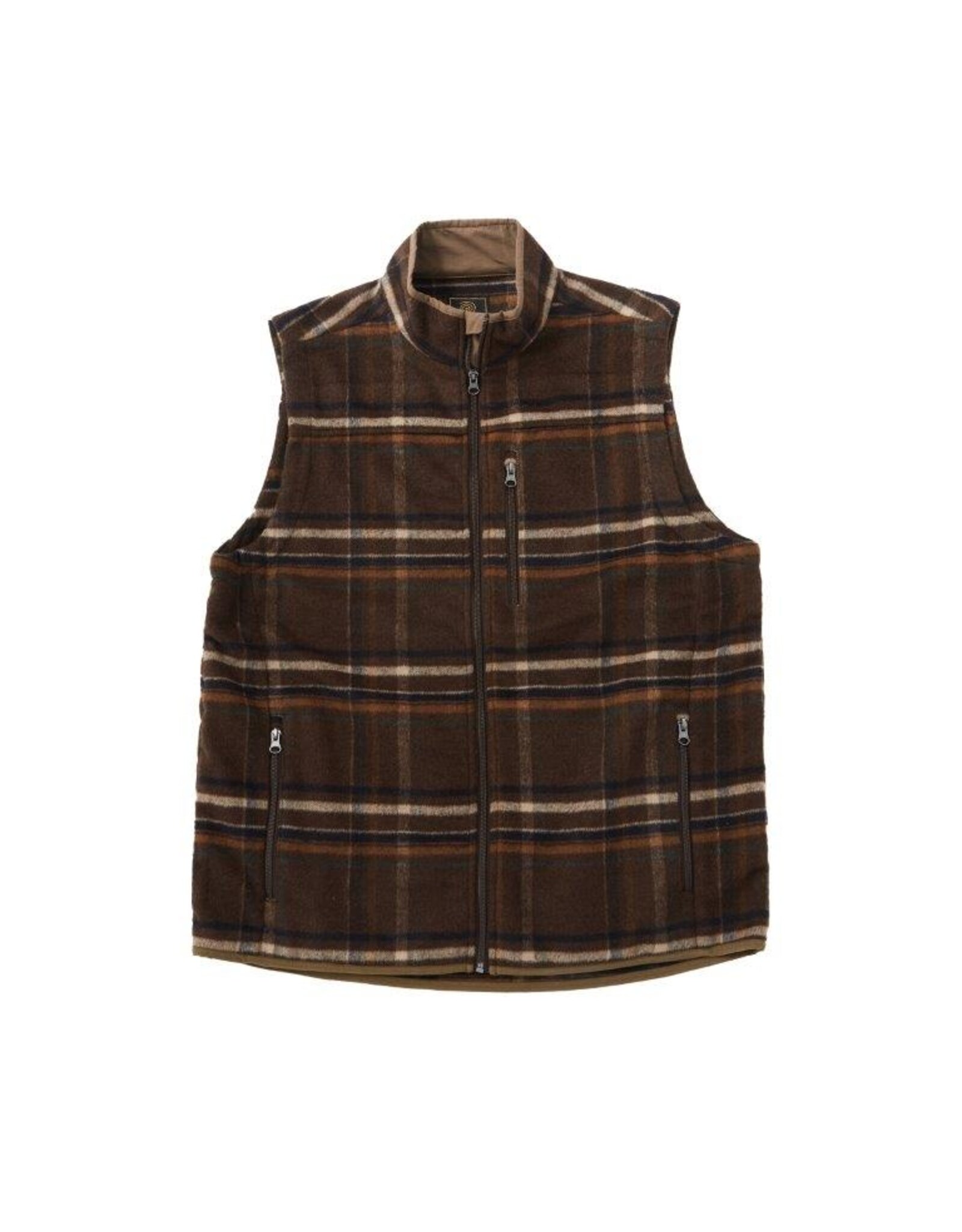 Mens Classic Fit Wool Blend Upton Plaid Vest