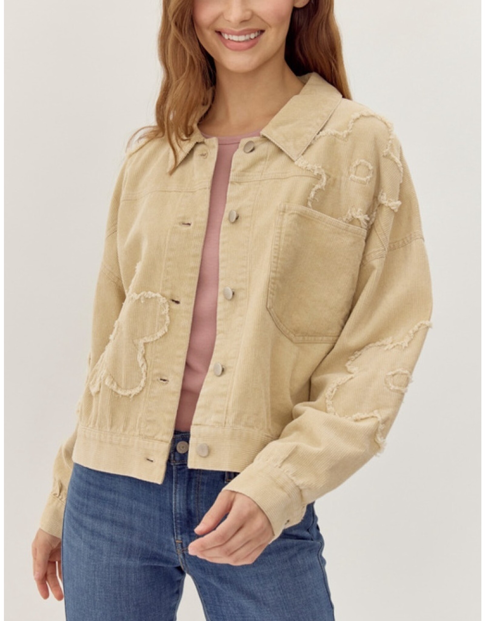 Funky Flower Corduroy Jacket